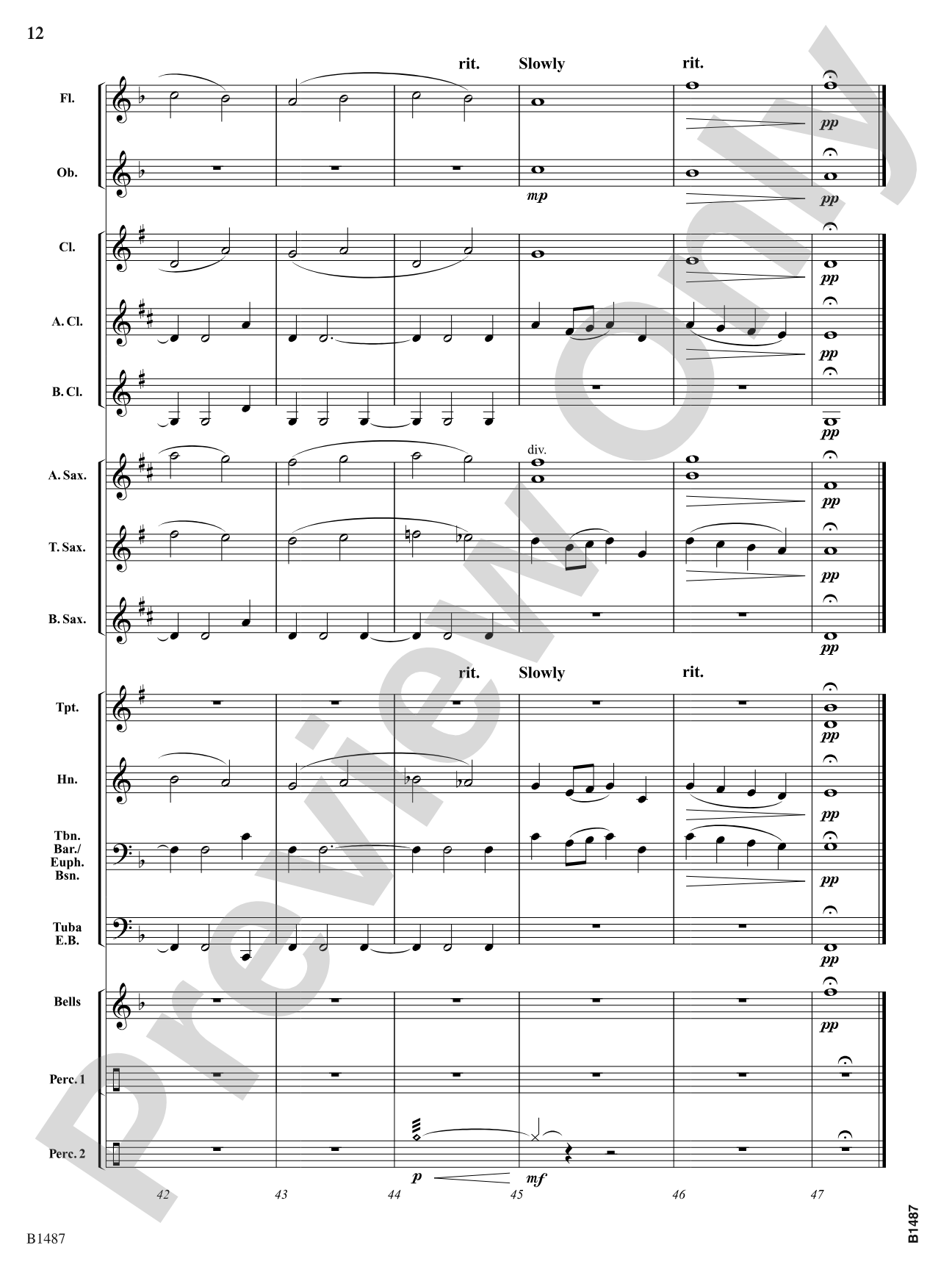The Pilgrimage: Concert Band Conductor Score & Parts
