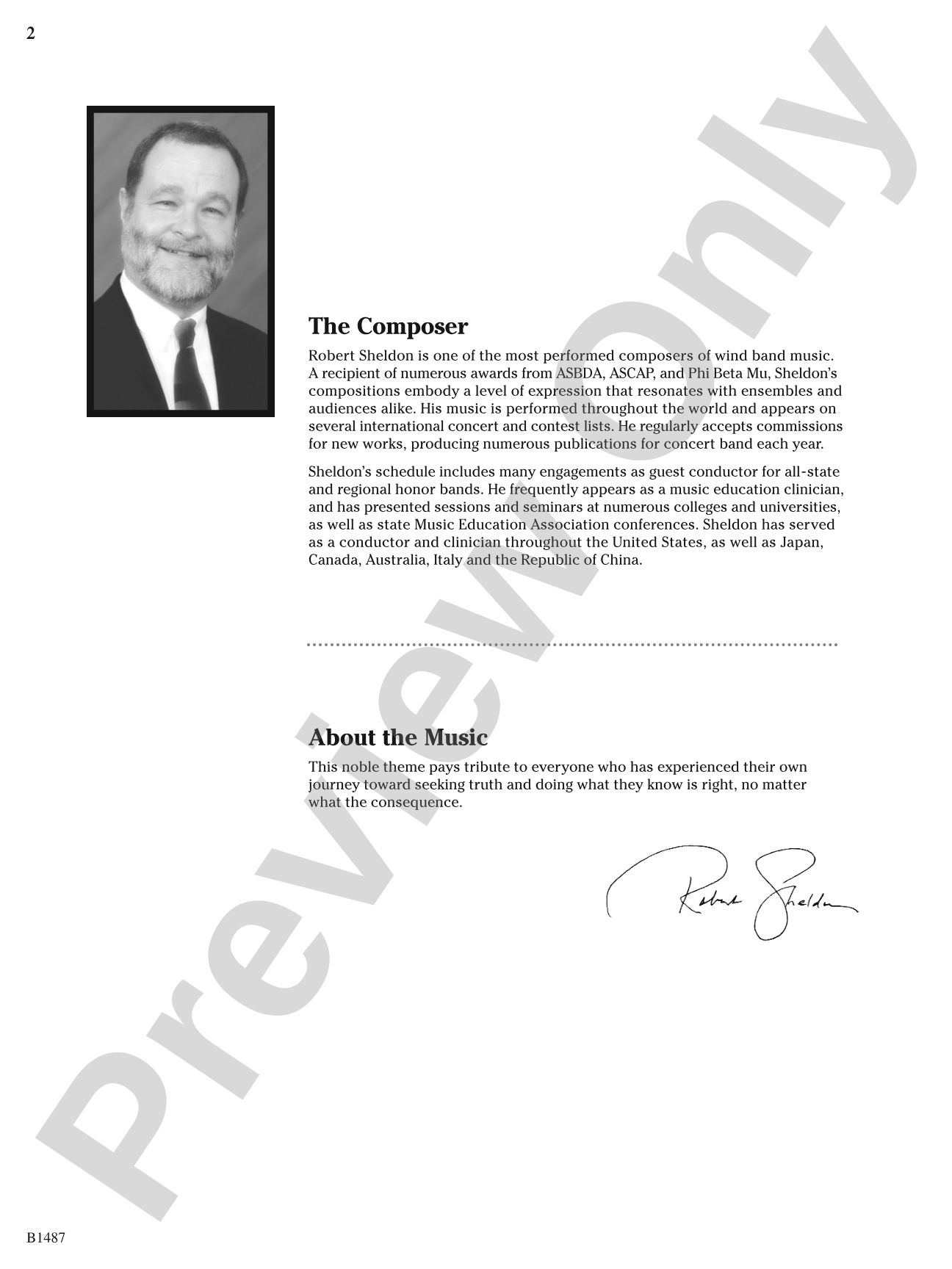The Pilgrimage: Concert Band Conductor Score & Parts