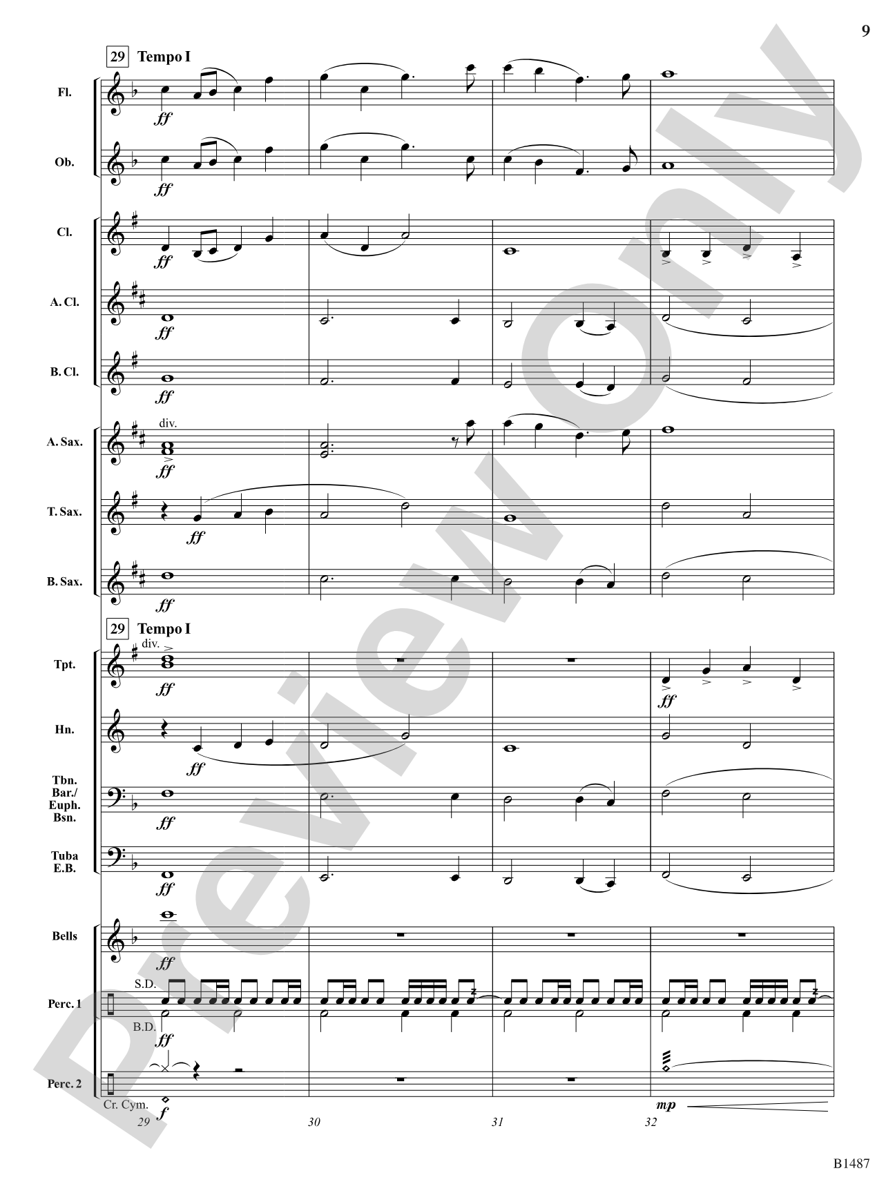 The Pilgrimage: Concert Band Conductor Score & Parts