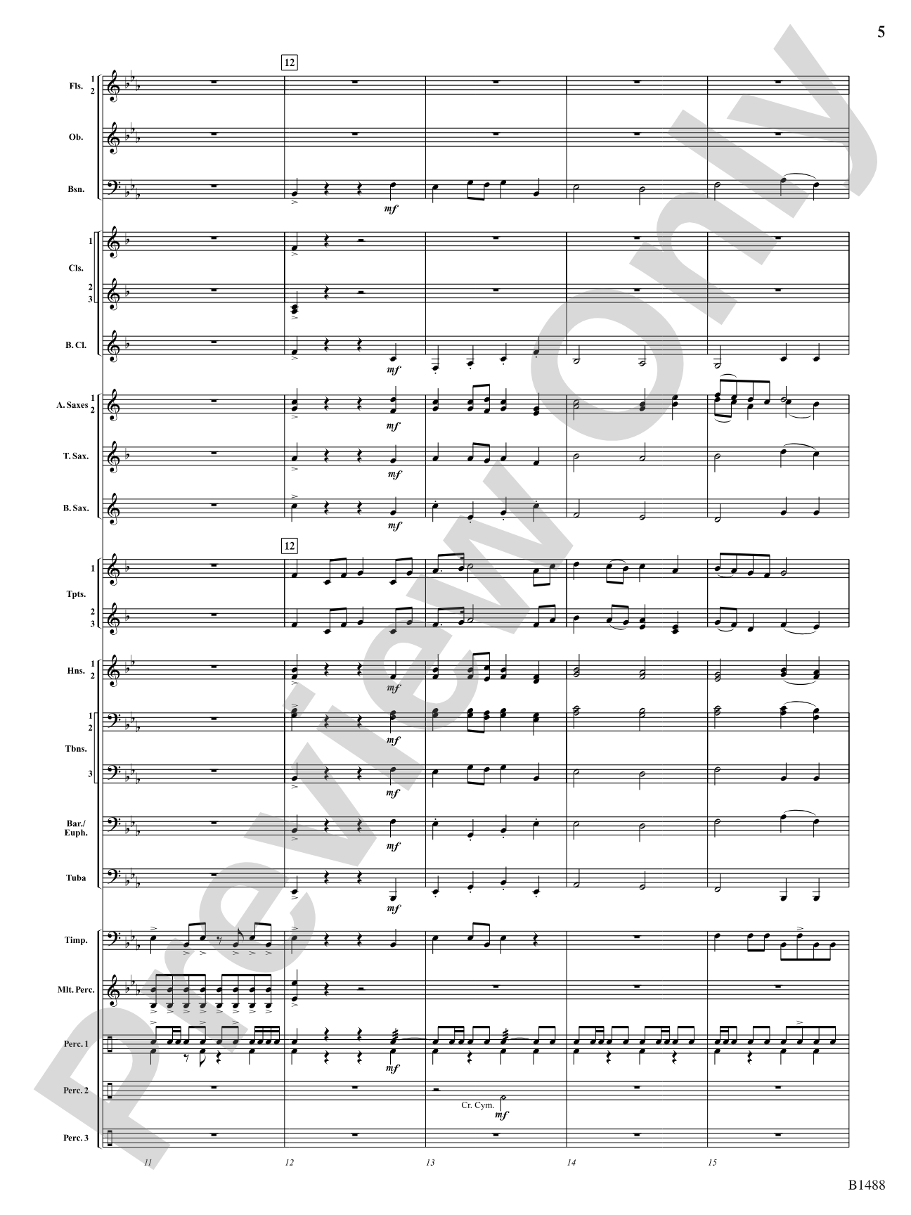 Spring River Fantasy: Concert Band Conductor Score & Parts