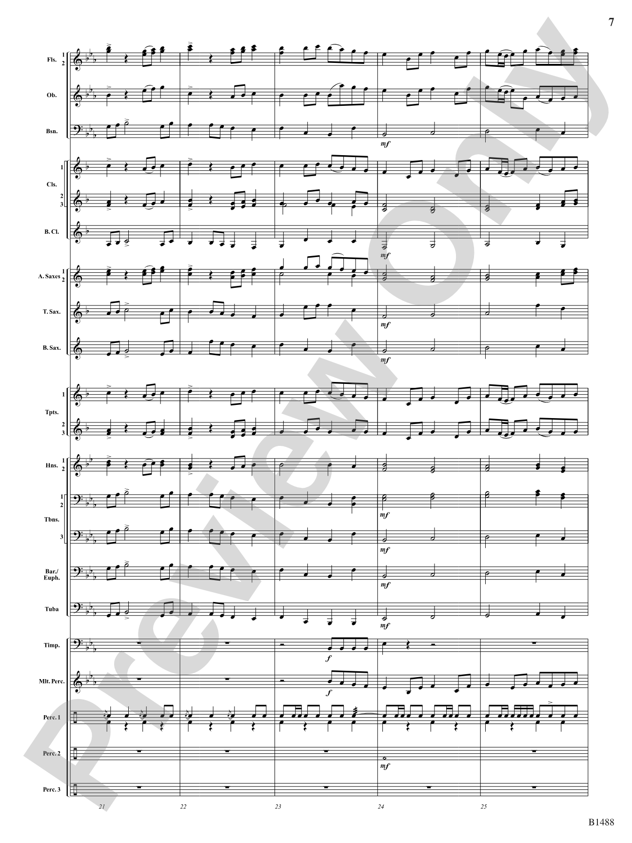 Spring River Fantasy: Concert Band Conductor Score & Parts