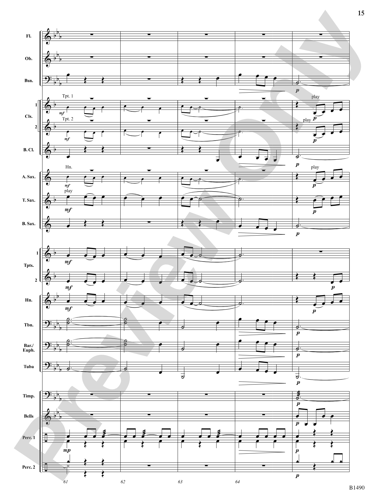 Albany Fanfare: Concert Band Conductor Score & Parts