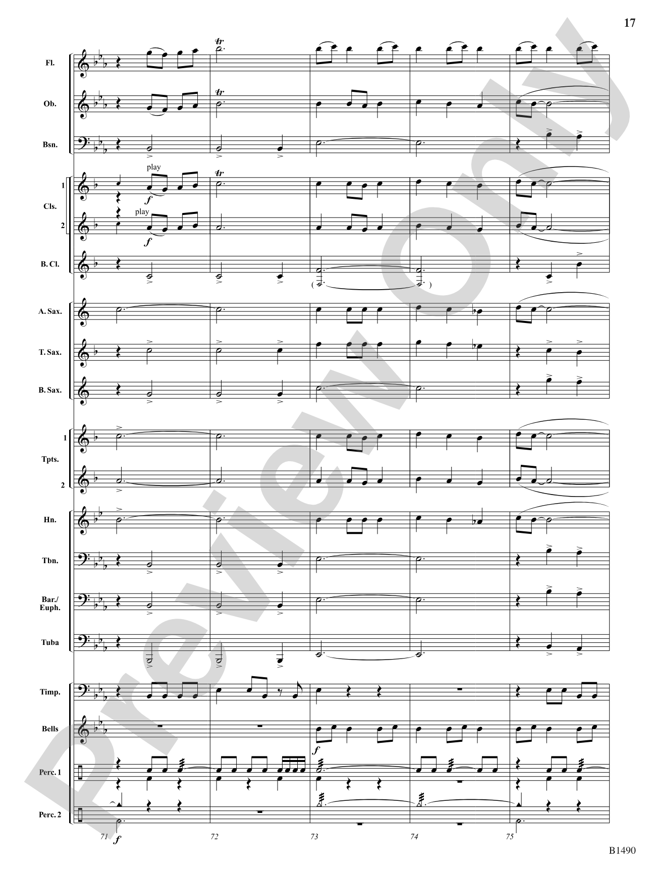 Albany Fanfare: Concert Band Conductor Score & Parts
