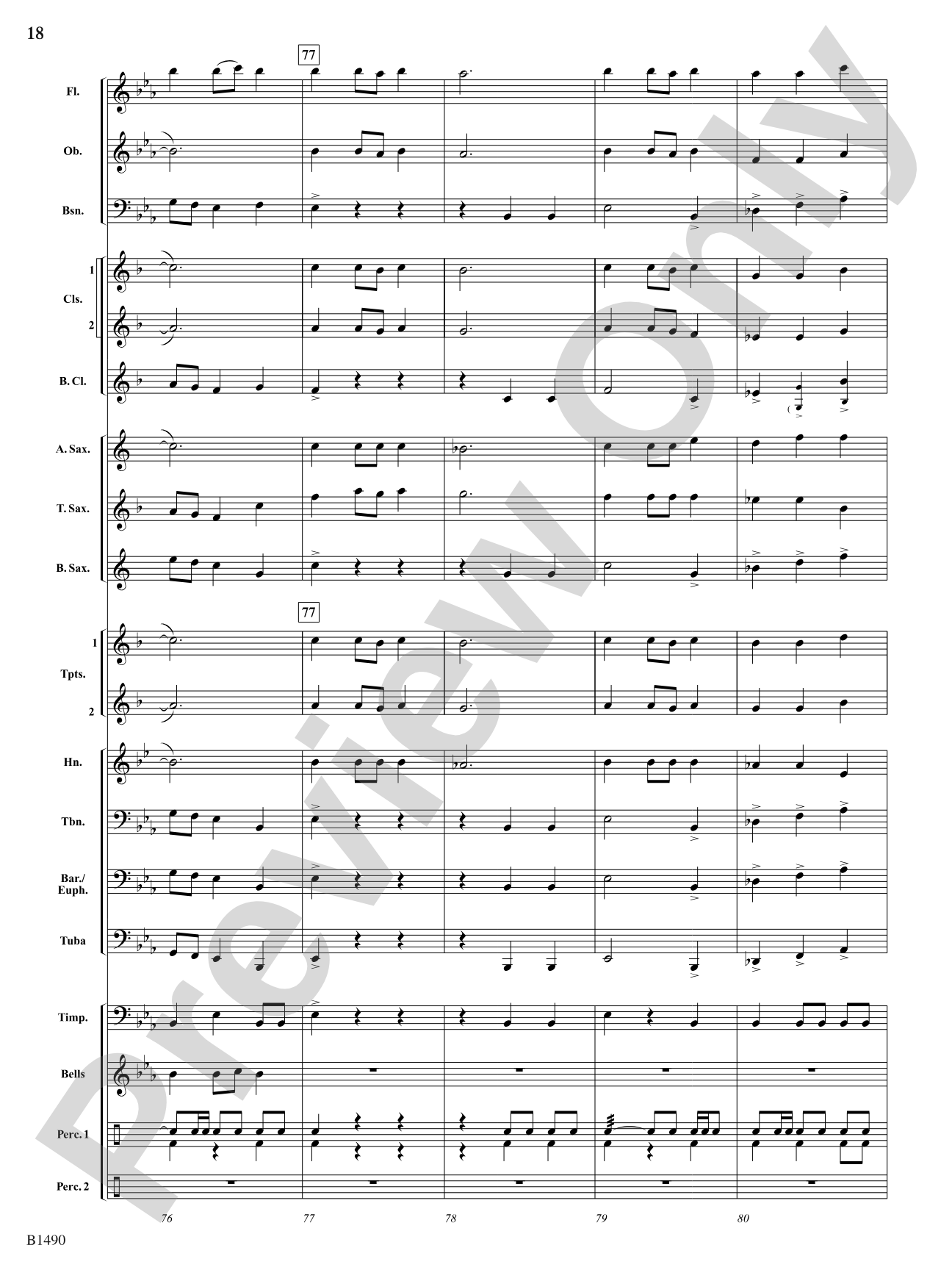 Albany Fanfare: Concert Band Conductor Score & Parts