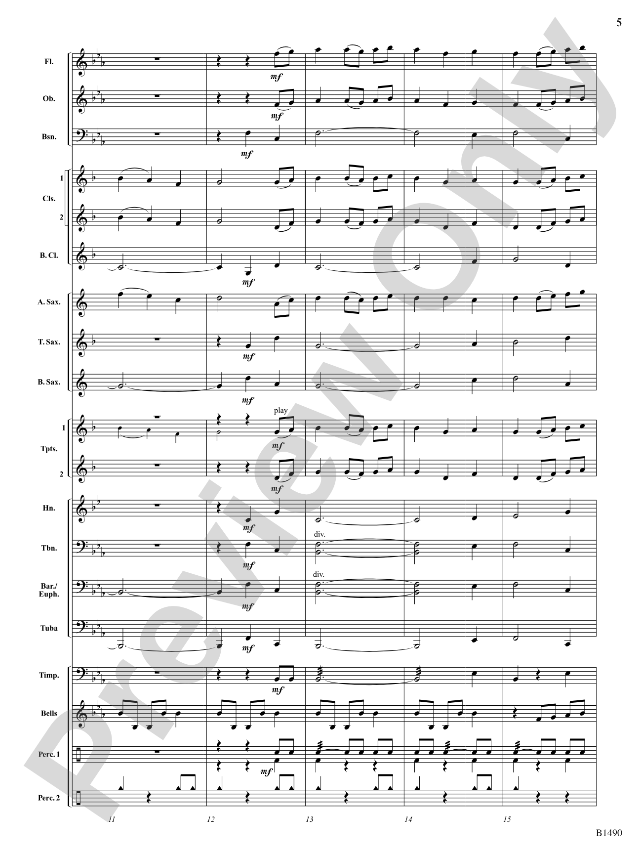 Albany Fanfare: Concert Band Conductor Score & Parts