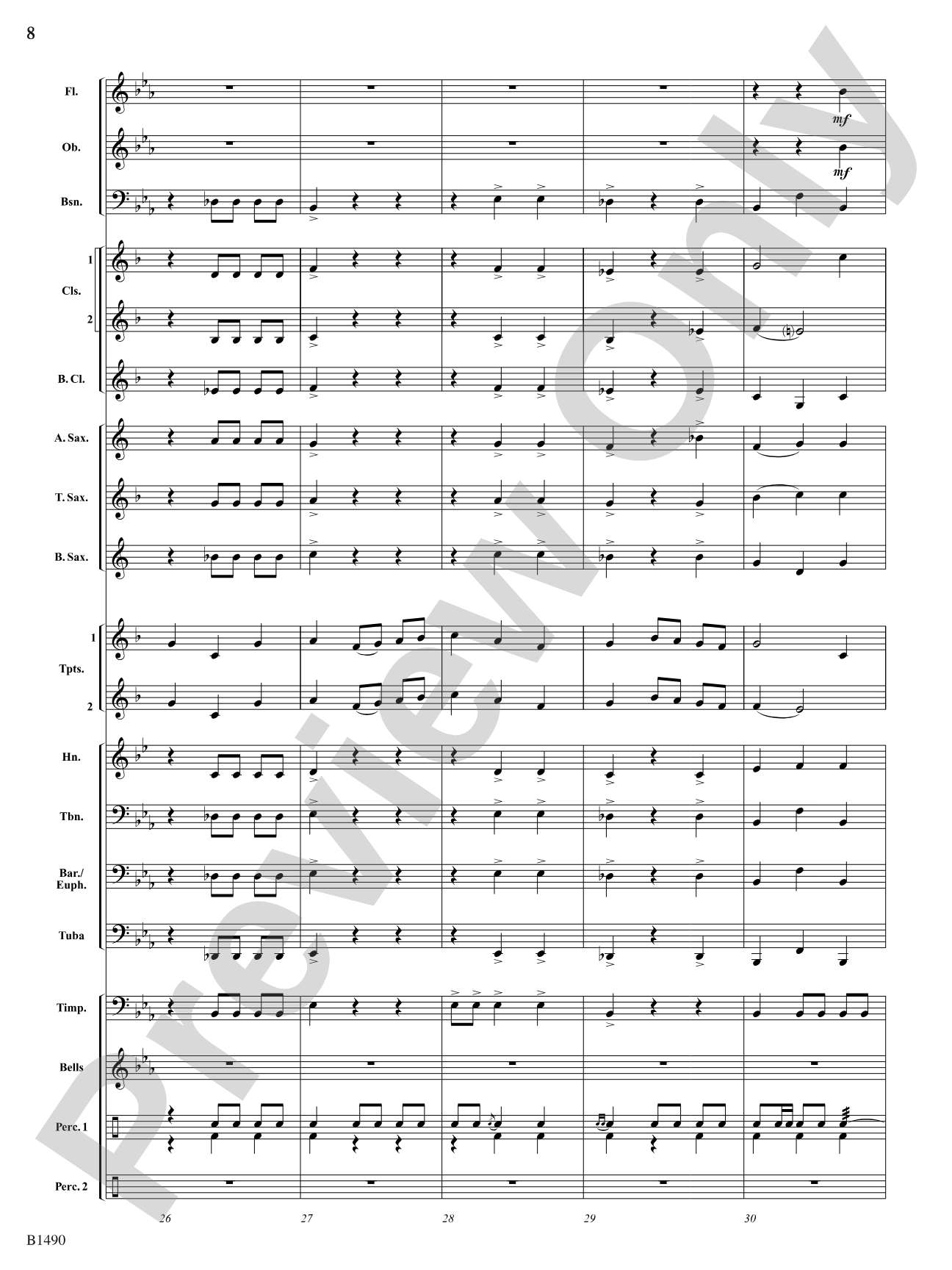 Albany Fanfare: Concert Band Conductor Score & Parts