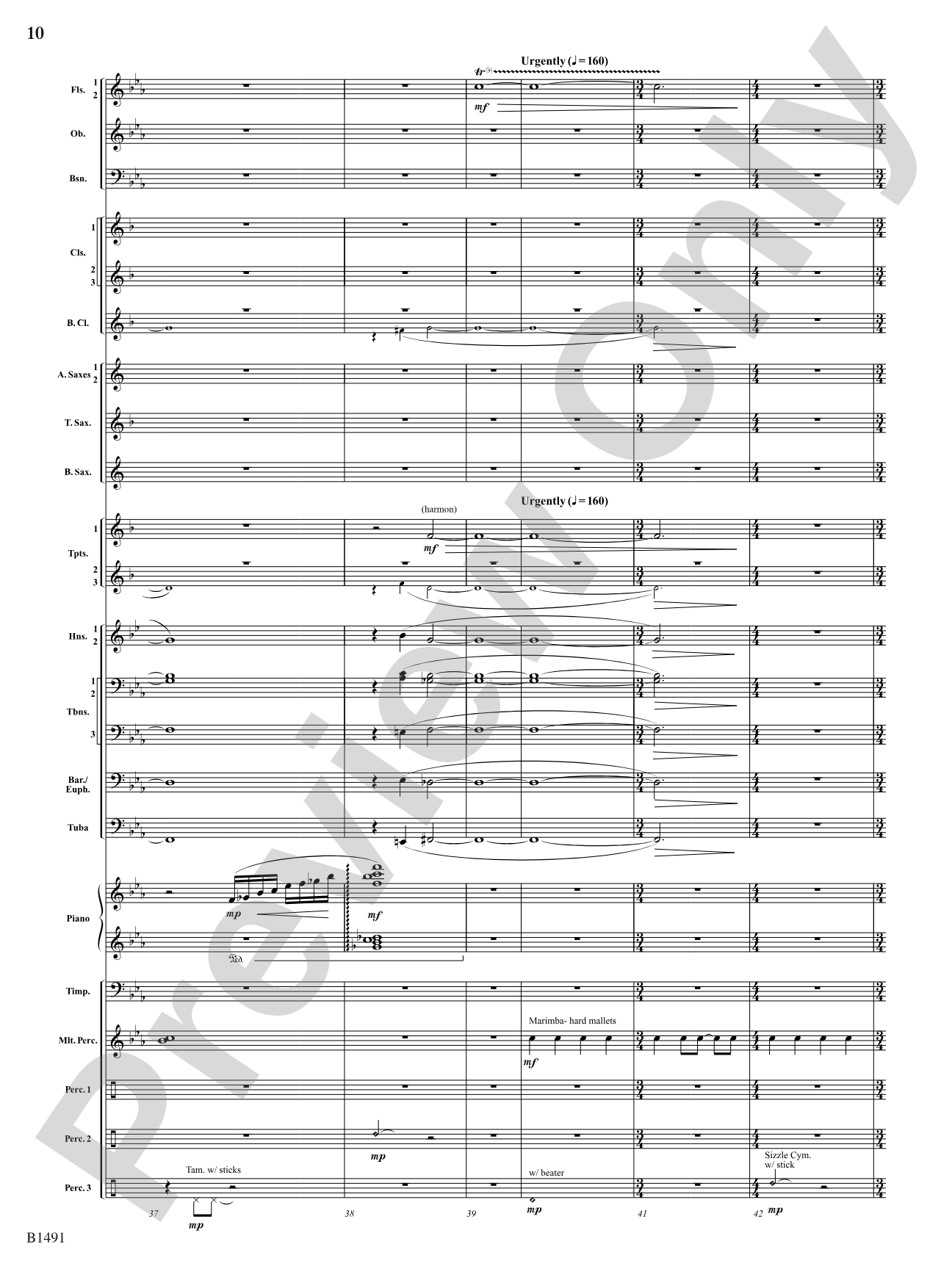 Nevermore: Concert Band Conductor Score & Parts
