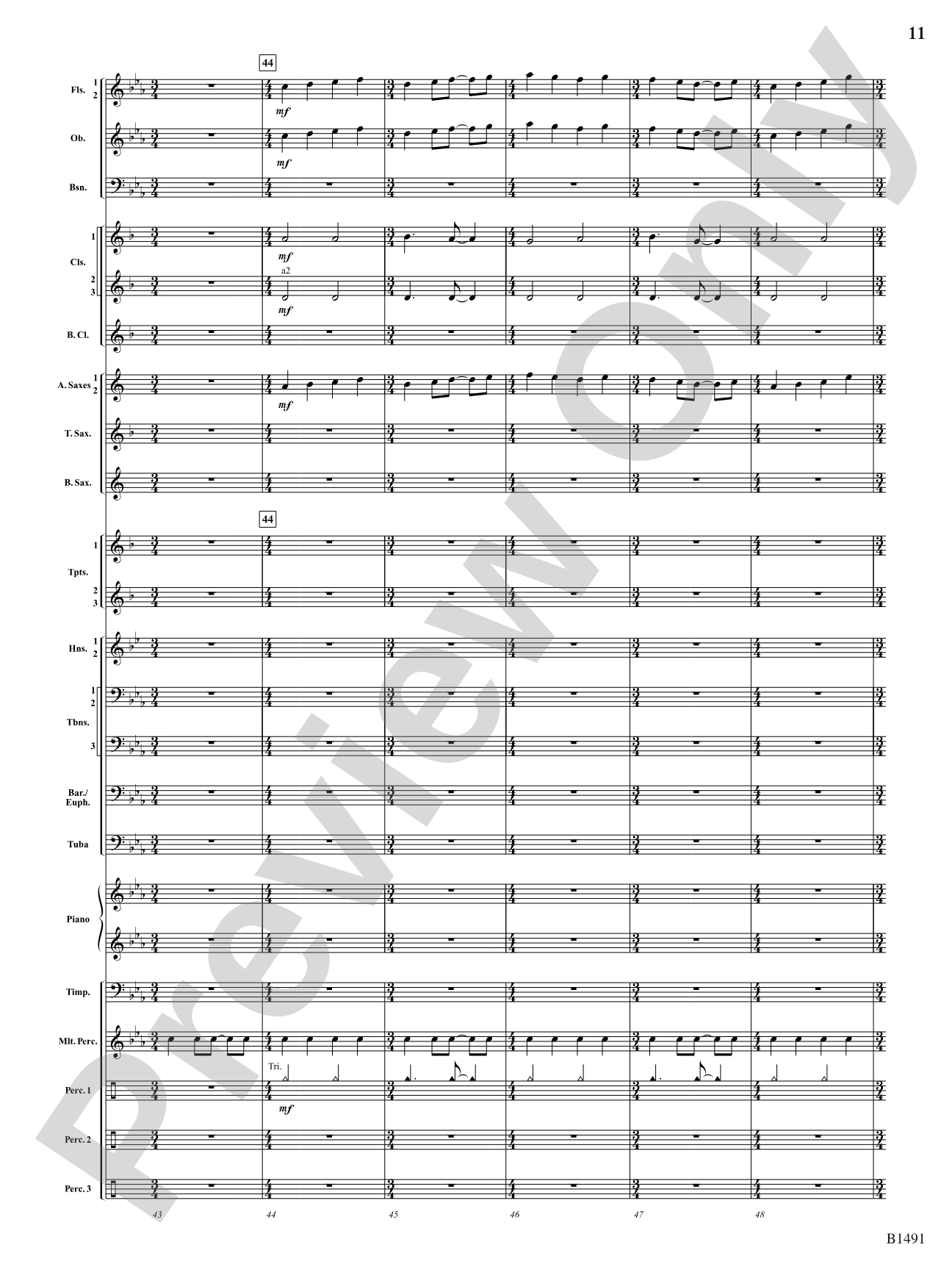 Nevermore: Concert Band Conductor Score & Parts