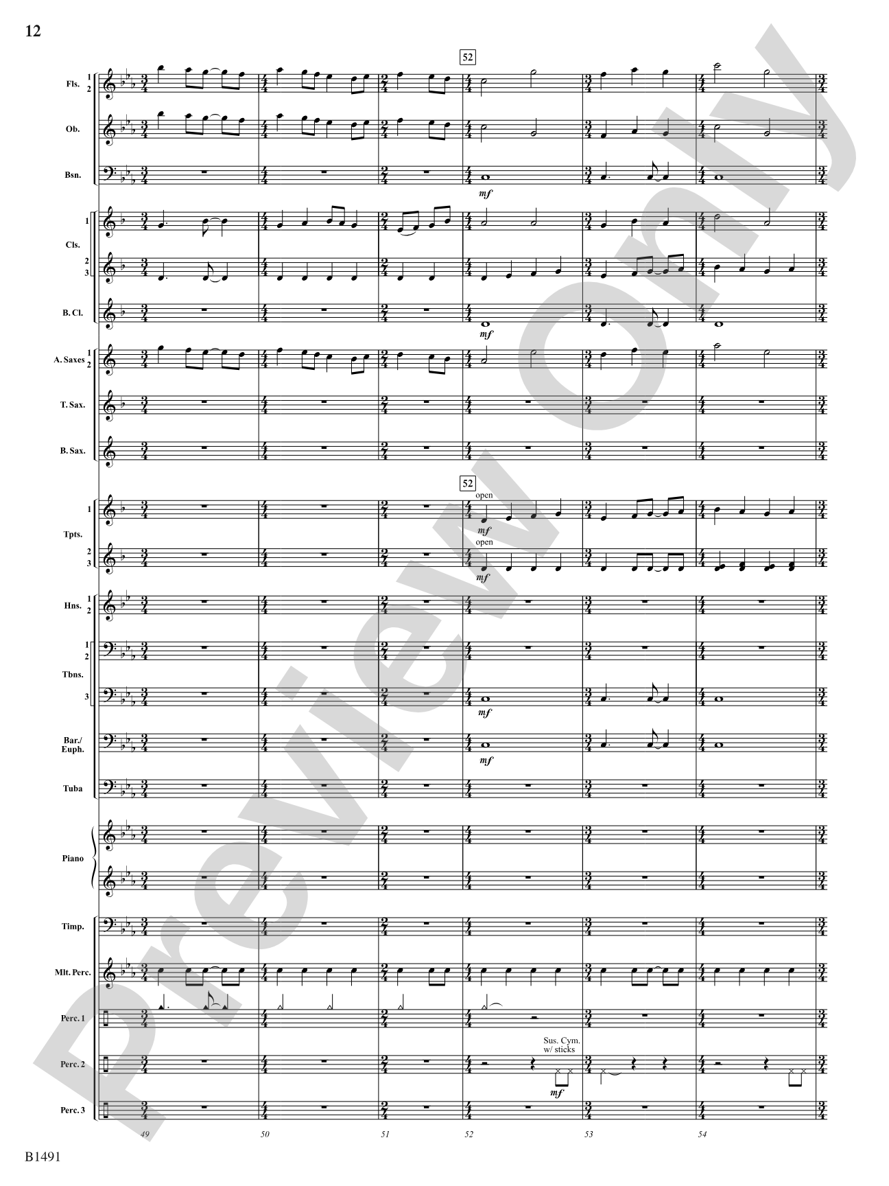 Nevermore: Concert Band Conductor Score & Parts