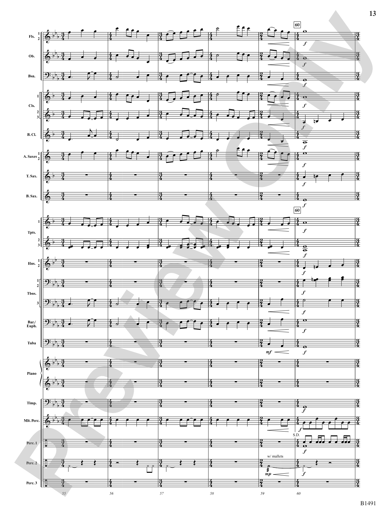 Nevermore: Concert Band Conductor Score & Parts