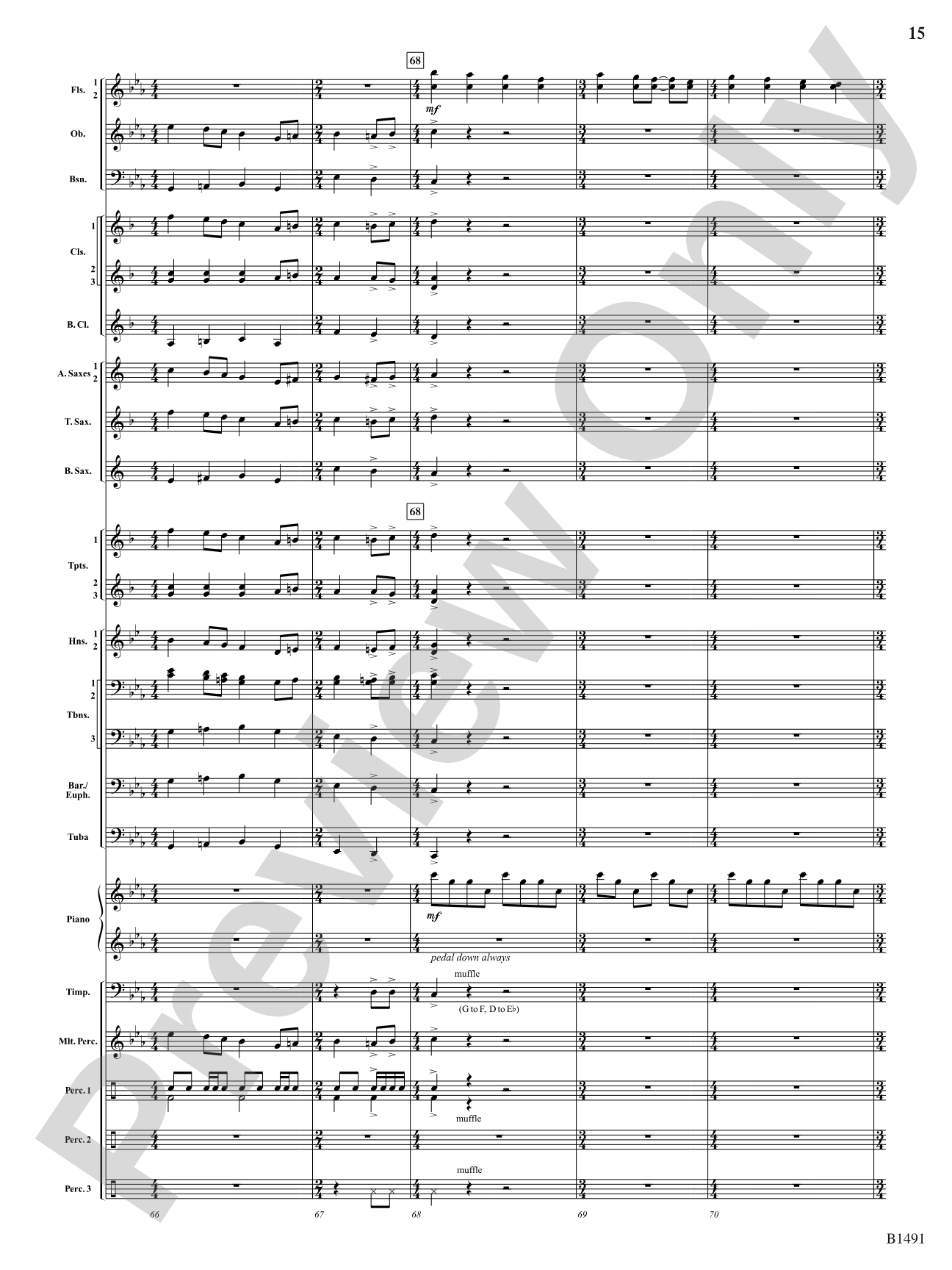 Nevermore: Concert Band Conductor Score & Parts