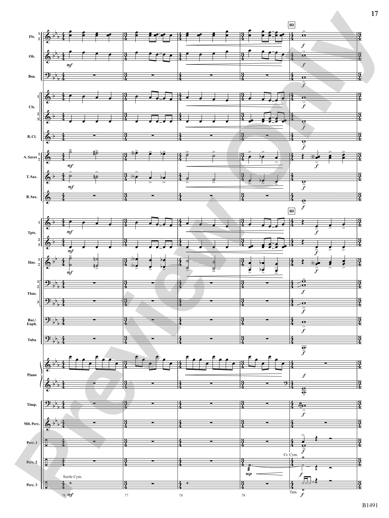 Nevermore: Concert Band Conductor Score & Parts
