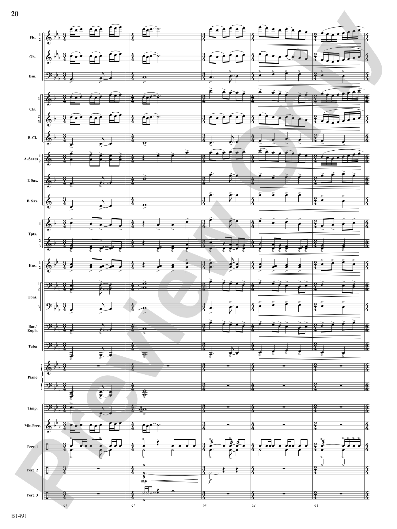 Nevermore: Concert Band Conductor Score & Parts