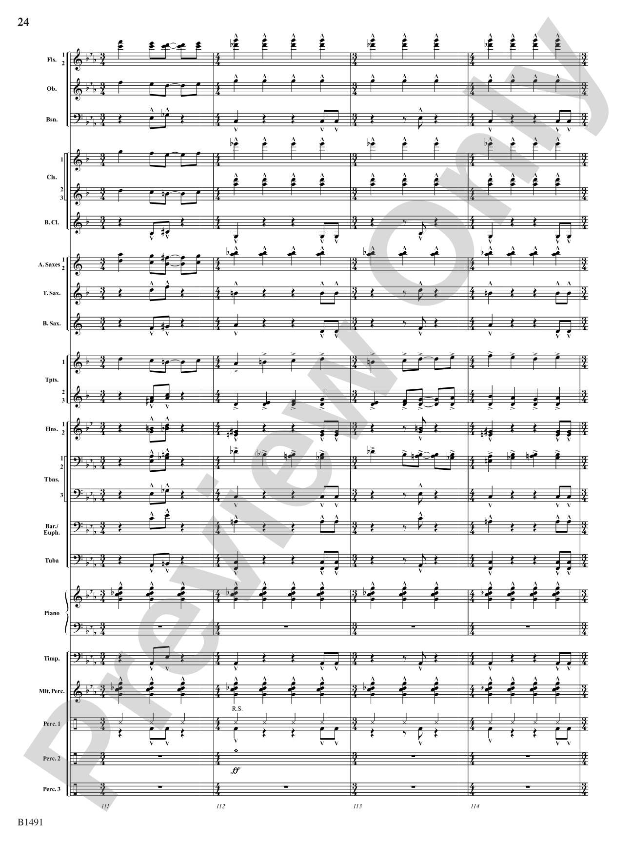 Nevermore: Concert Band Conductor Score & Parts