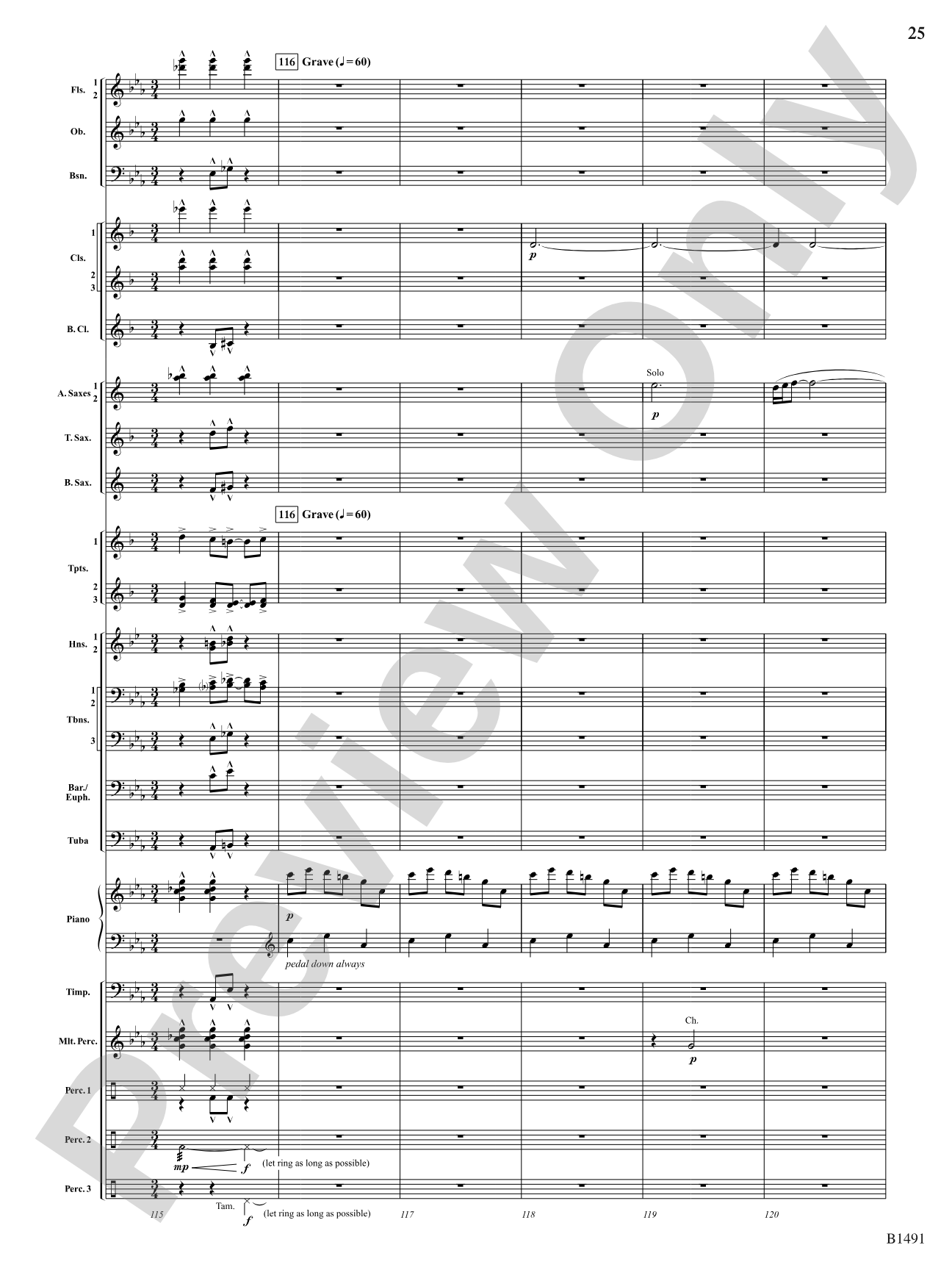 Nevermore: Concert Band Conductor Score & Parts