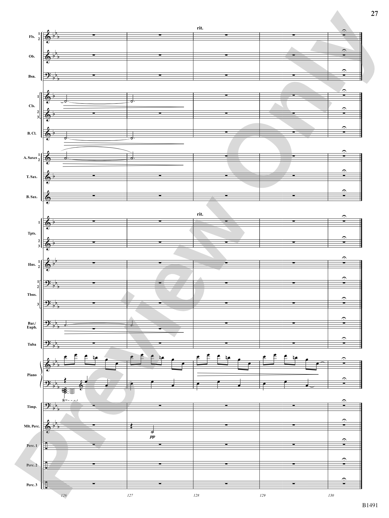 Nevermore: Concert Band Conductor Score & Parts