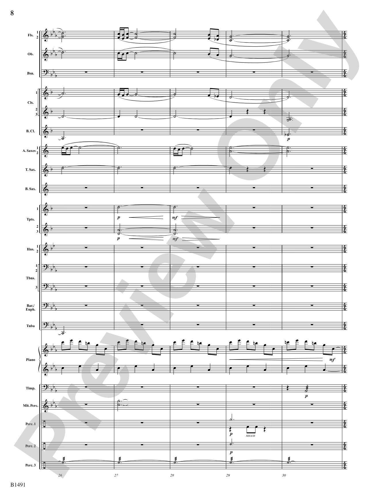 Nevermore: Concert Band Conductor Score & Parts
