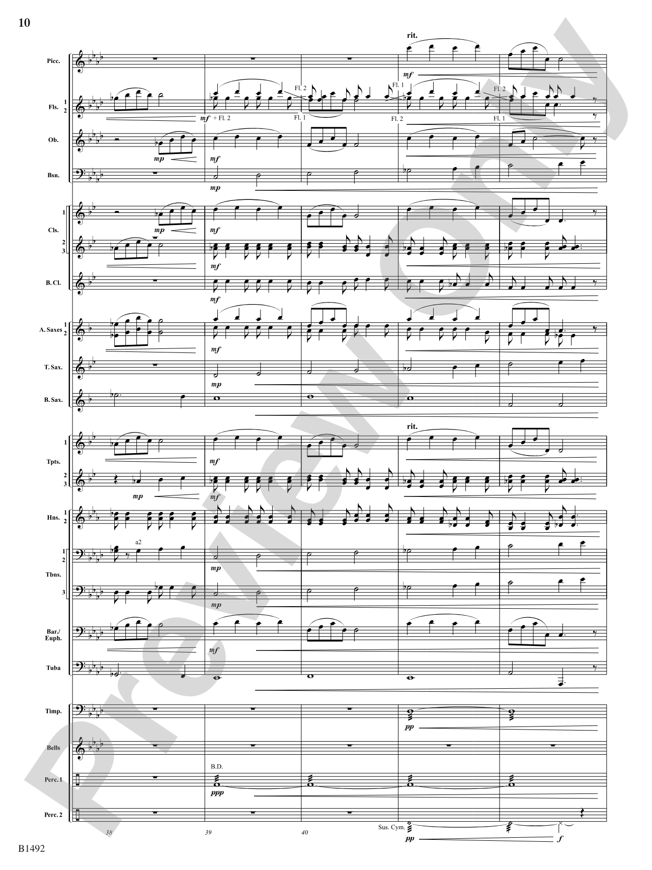 Remembering Yesterdays: Concert Band Conductor Score & Parts