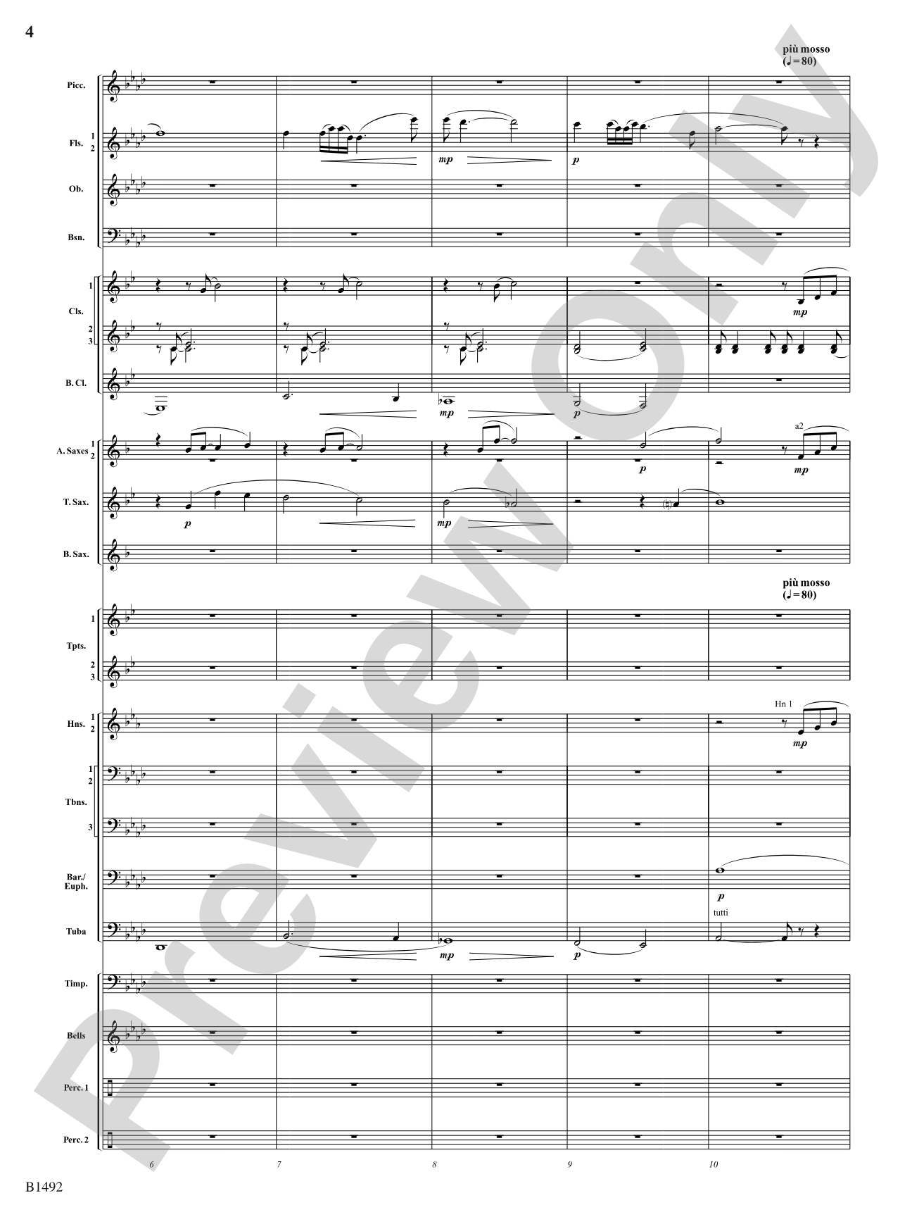 Remembering Yesterdays: Concert Band Conductor Score & Parts