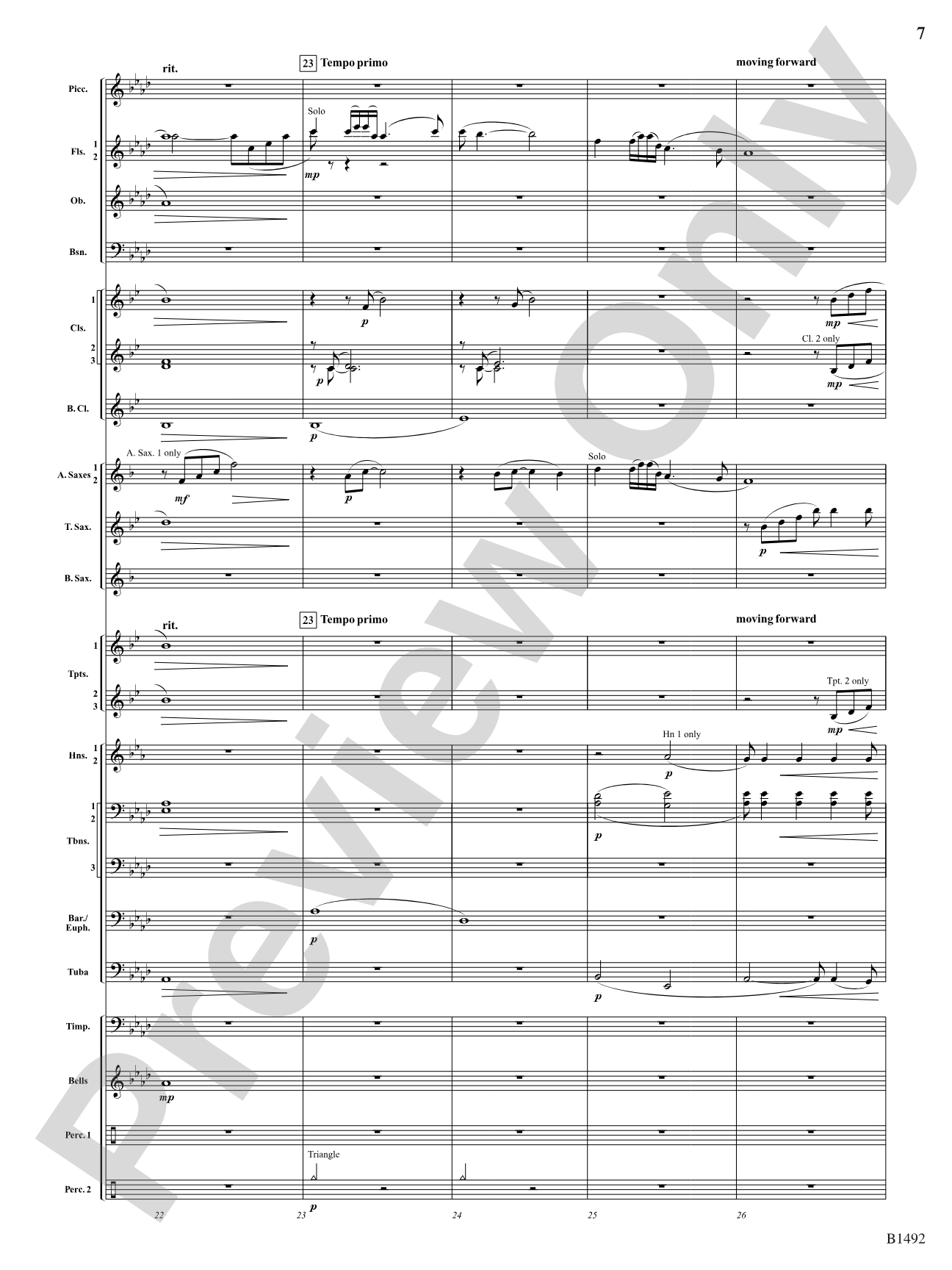 Remembering Yesterdays: Concert Band Conductor Score & Parts