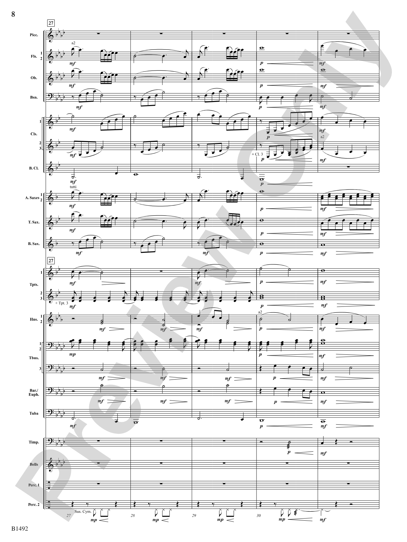 Remembering Yesterdays: Concert Band Conductor Score & Parts