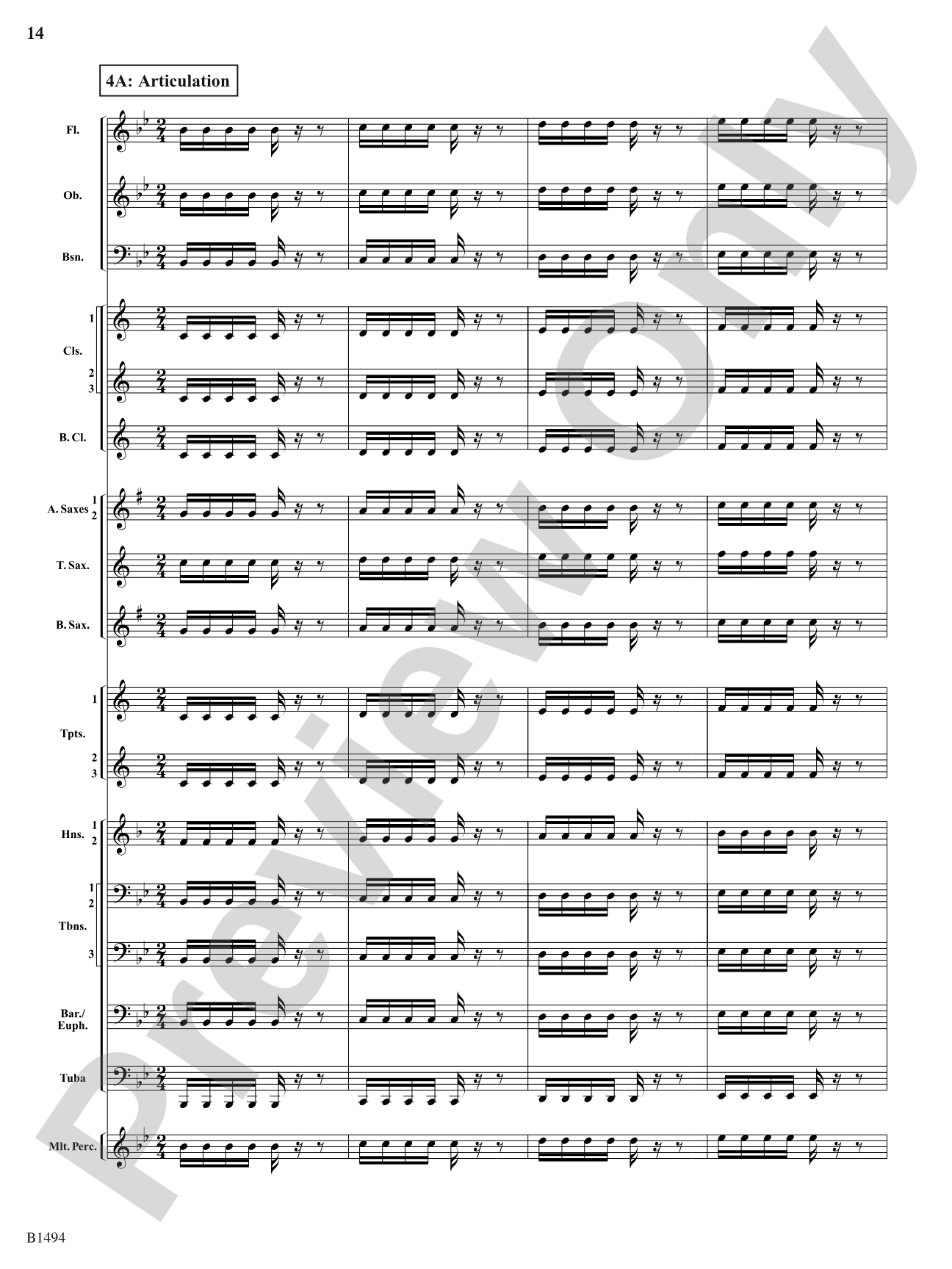 Warm-Up Fundamentals for Concert Band: Concert Band Conductor Score & Parts