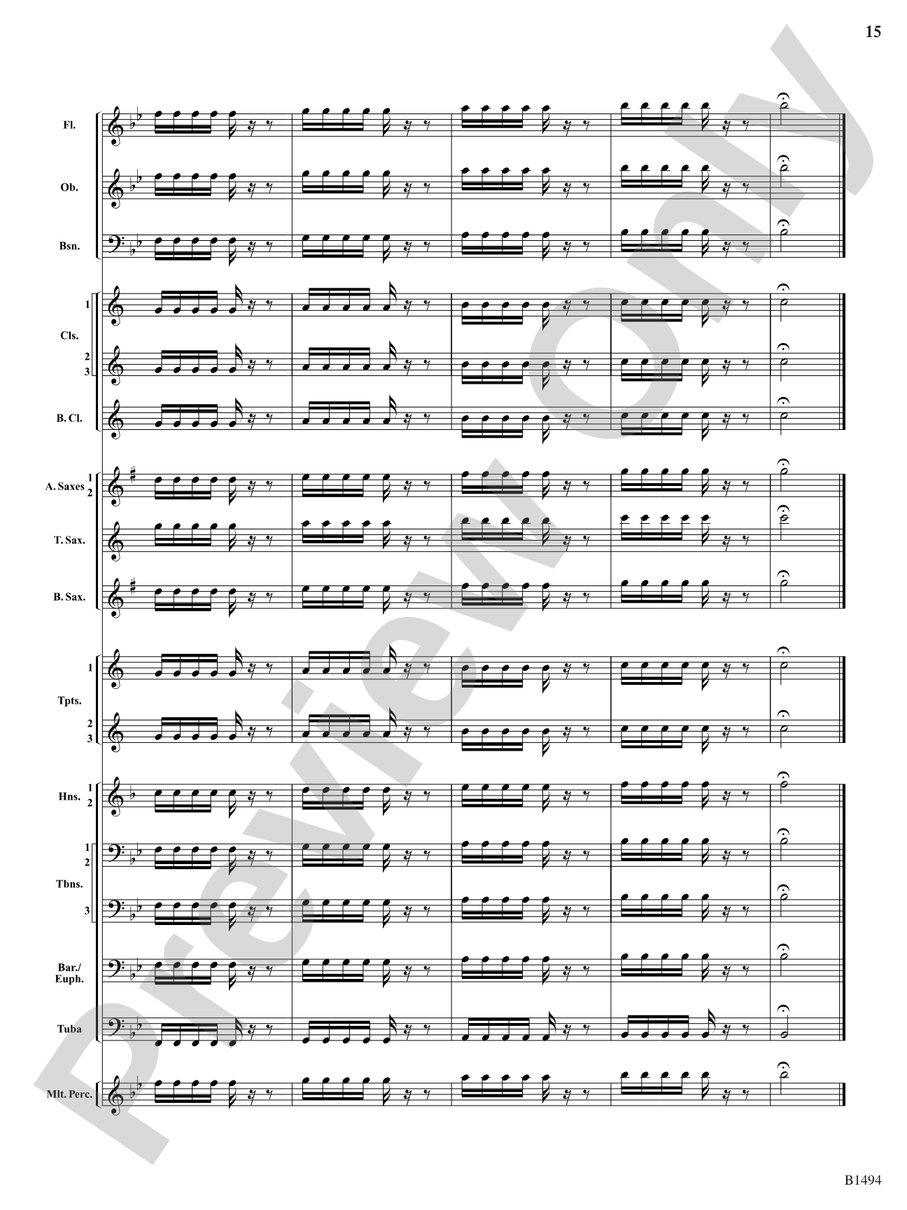 Warm-Up Fundamentals for Concert Band: Concert Band Conductor Score & Parts