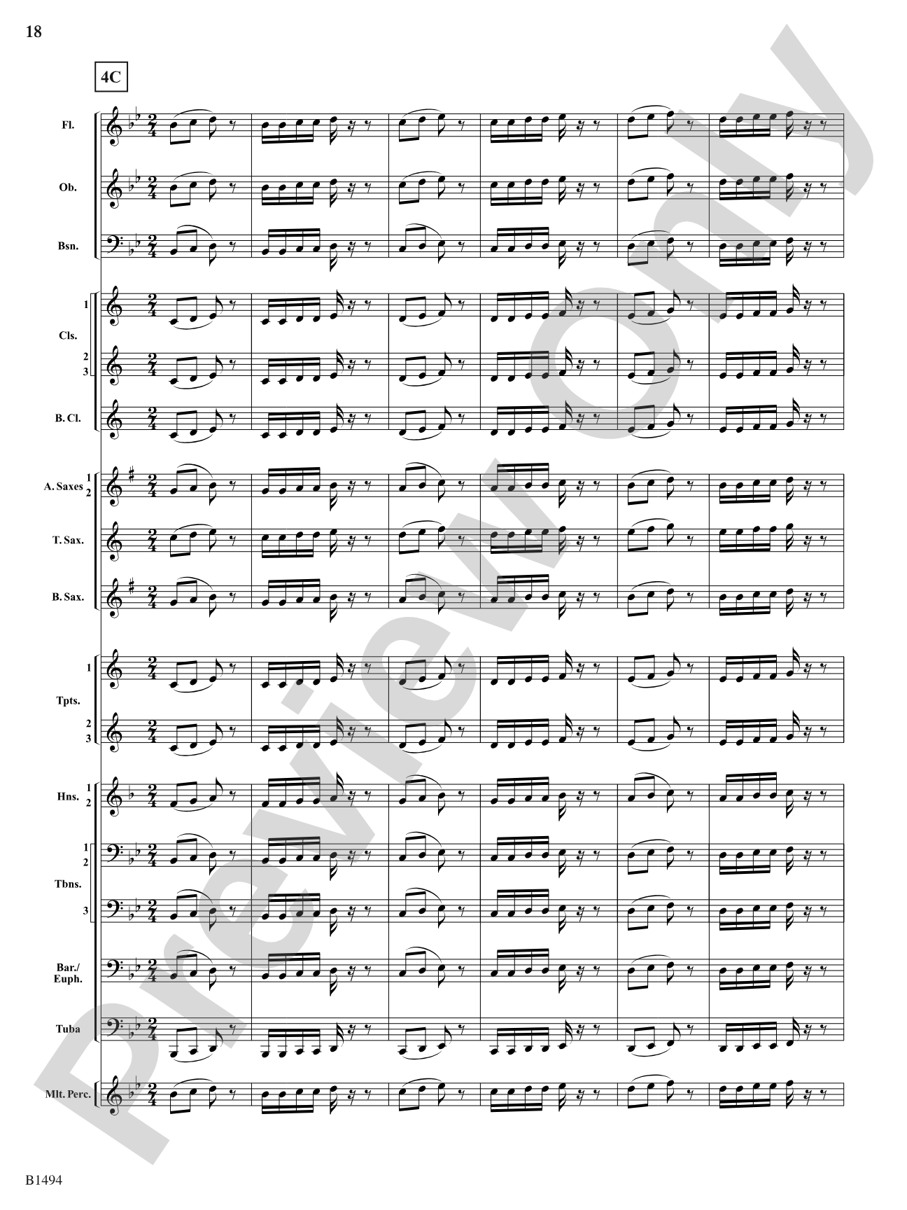 Warm-Up Fundamentals for Concert Band: Concert Band Conductor Score & Parts