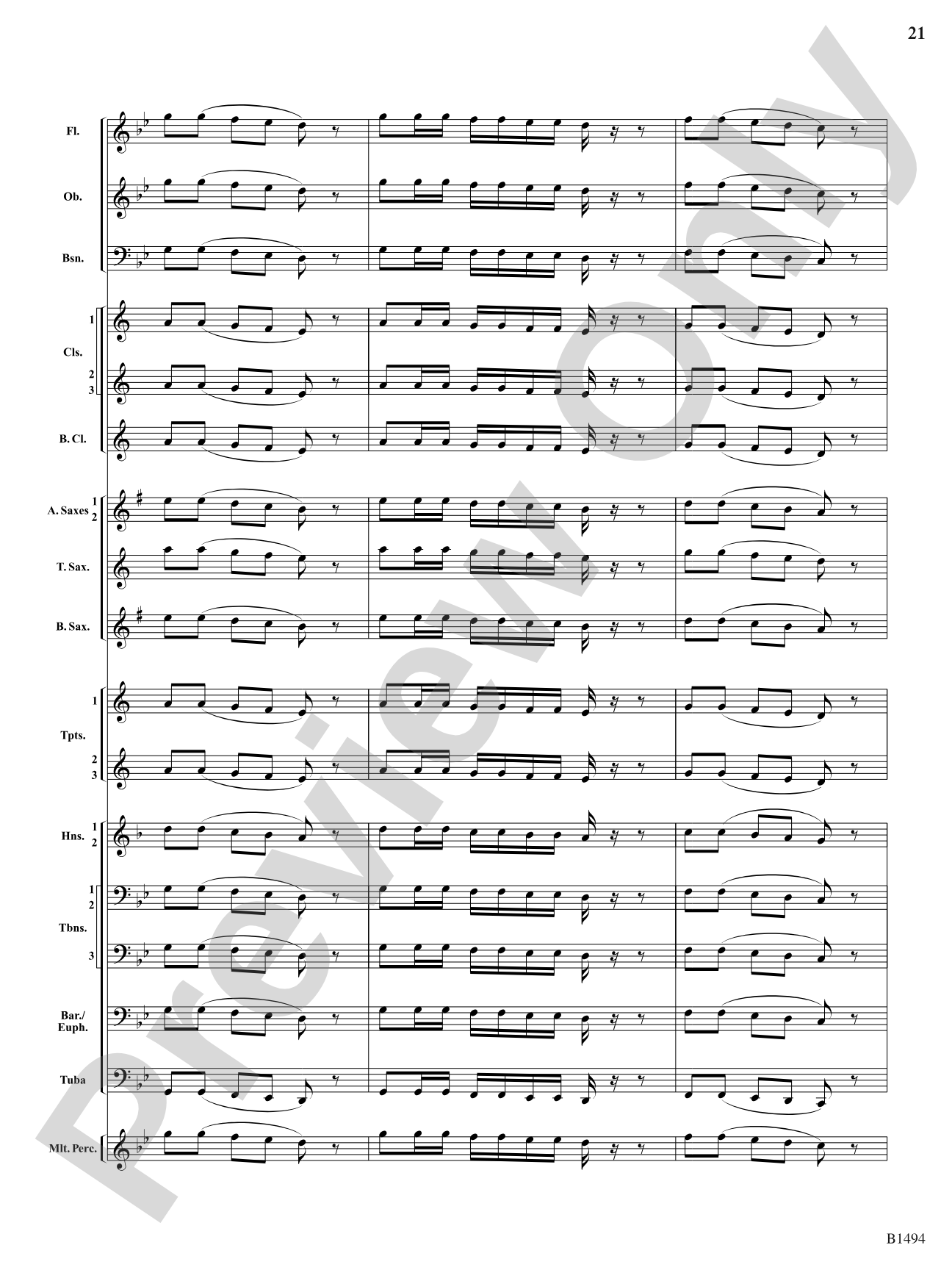 Warm-Up Fundamentals for Concert Band: Concert Band Conductor Score & Parts