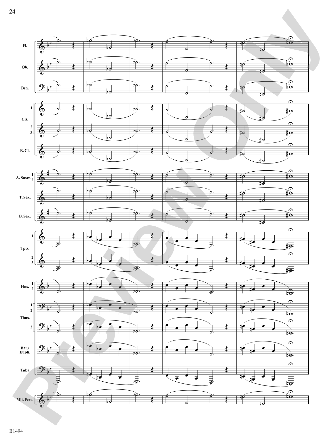 Warm-Up Fundamentals for Concert Band: Concert Band Conductor Score & Parts