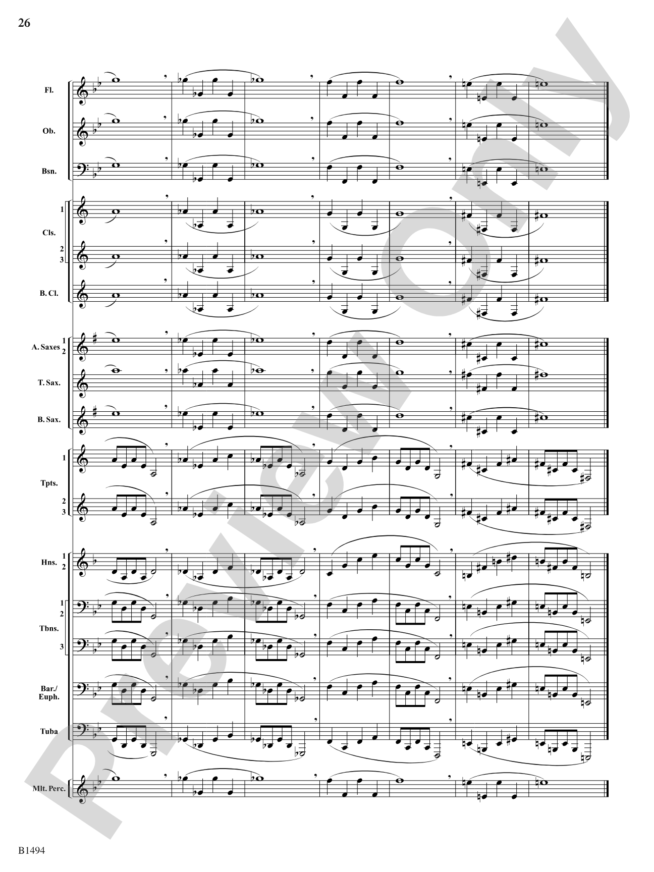 Warm-Up Fundamentals for Concert Band: Concert Band Conductor Score & Parts