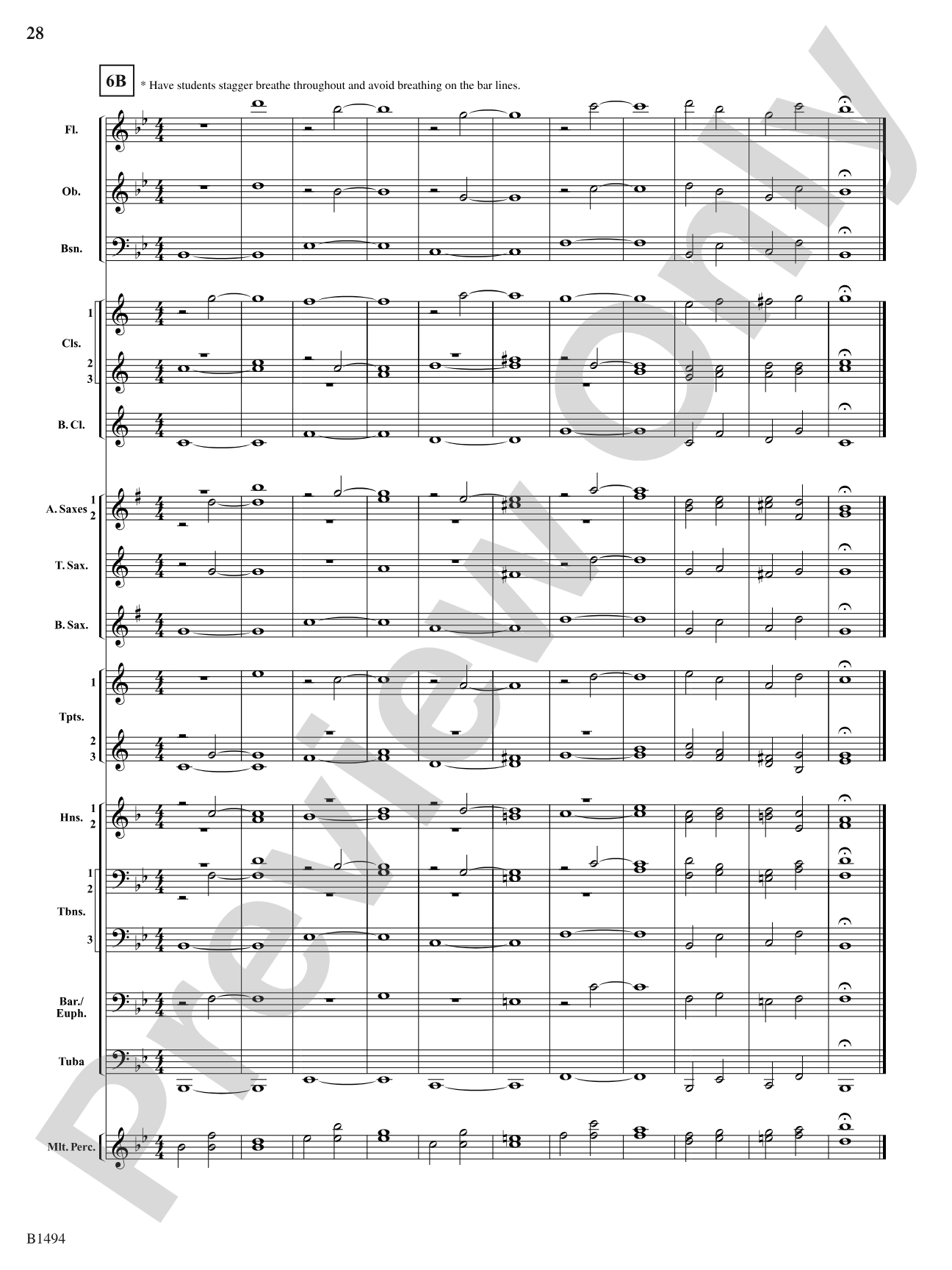 Warm-Up Fundamentals for Concert Band: Concert Band Conductor Score & Parts