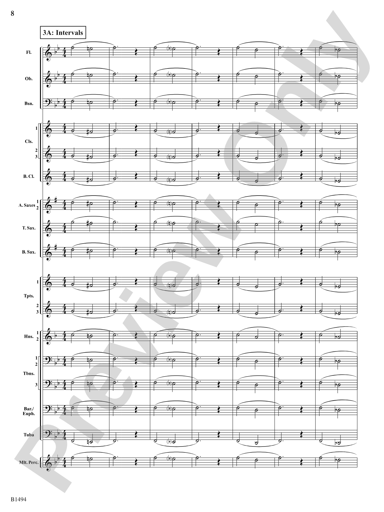 Warm-Up Fundamentals for Concert Band: Concert Band Conductor Score & Parts