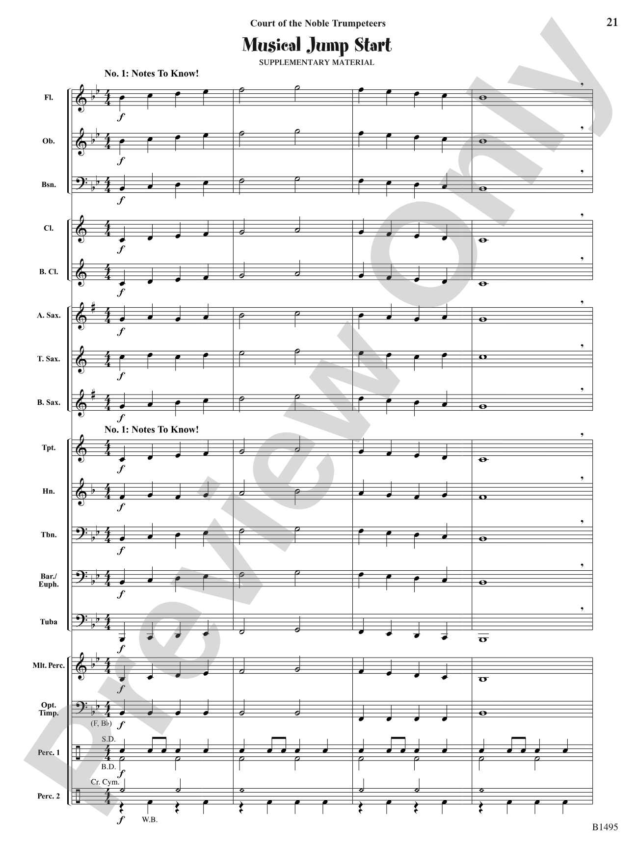 Curtain Up! (Complete Concert Starter Series Vol. 1): Concert Band Conductor Score & Parts
