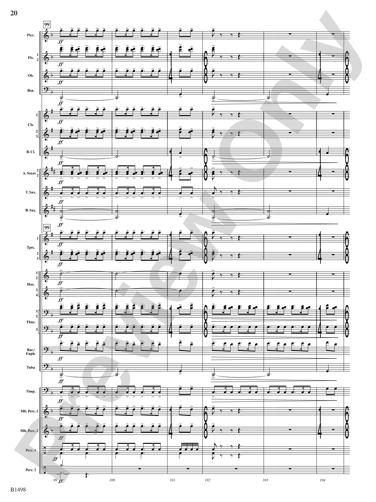 Joy in All Things: Concert Band Conductor Score & Parts