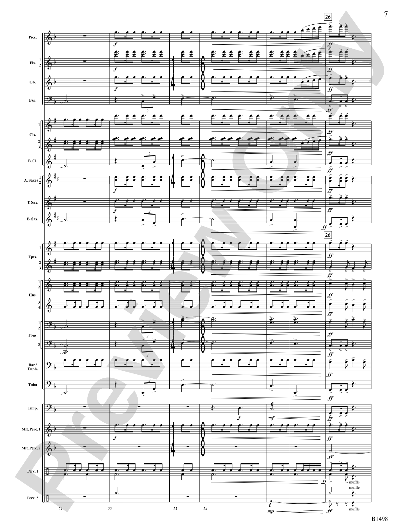 Joy in All Things: Concert Band Conductor Score & Parts