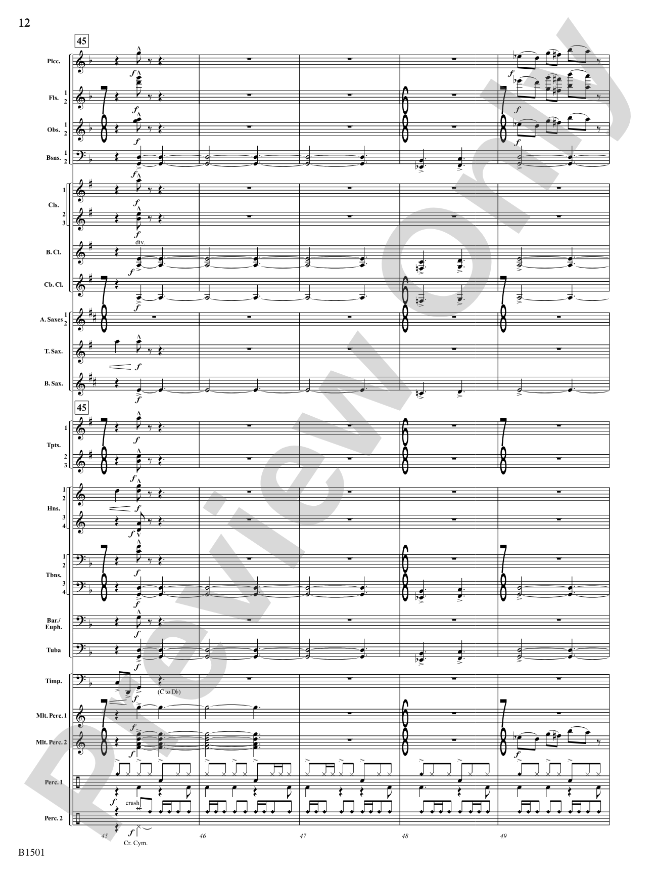 Metal: Concert Band Conductor Score & Parts