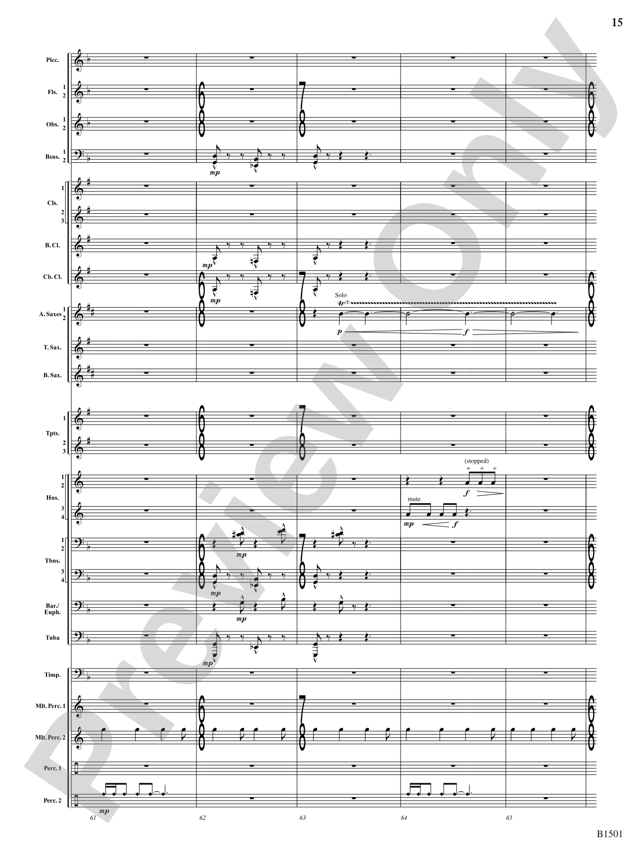 Metal: Concert Band Conductor Score & Parts