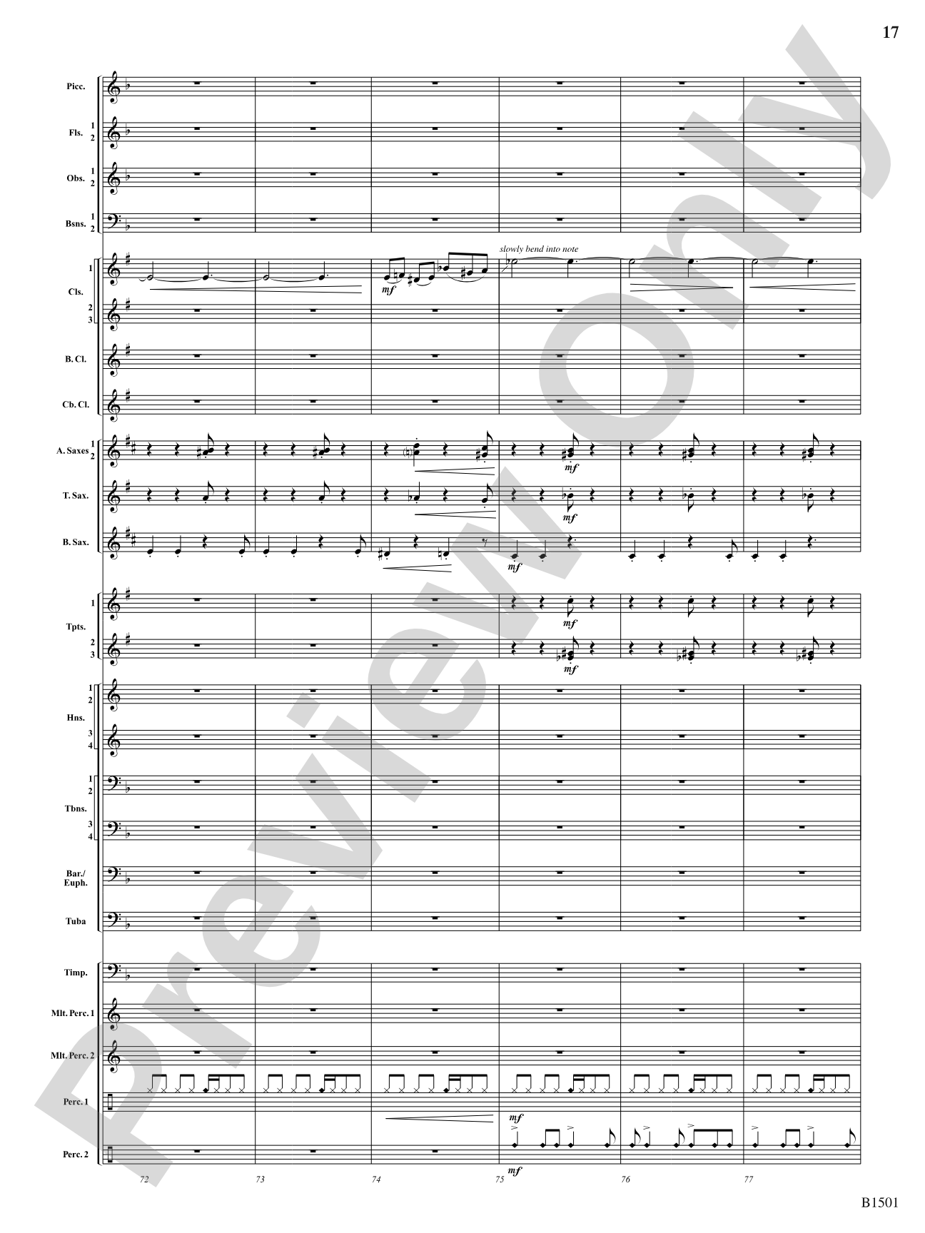 Metal: Concert Band Conductor Score & Parts