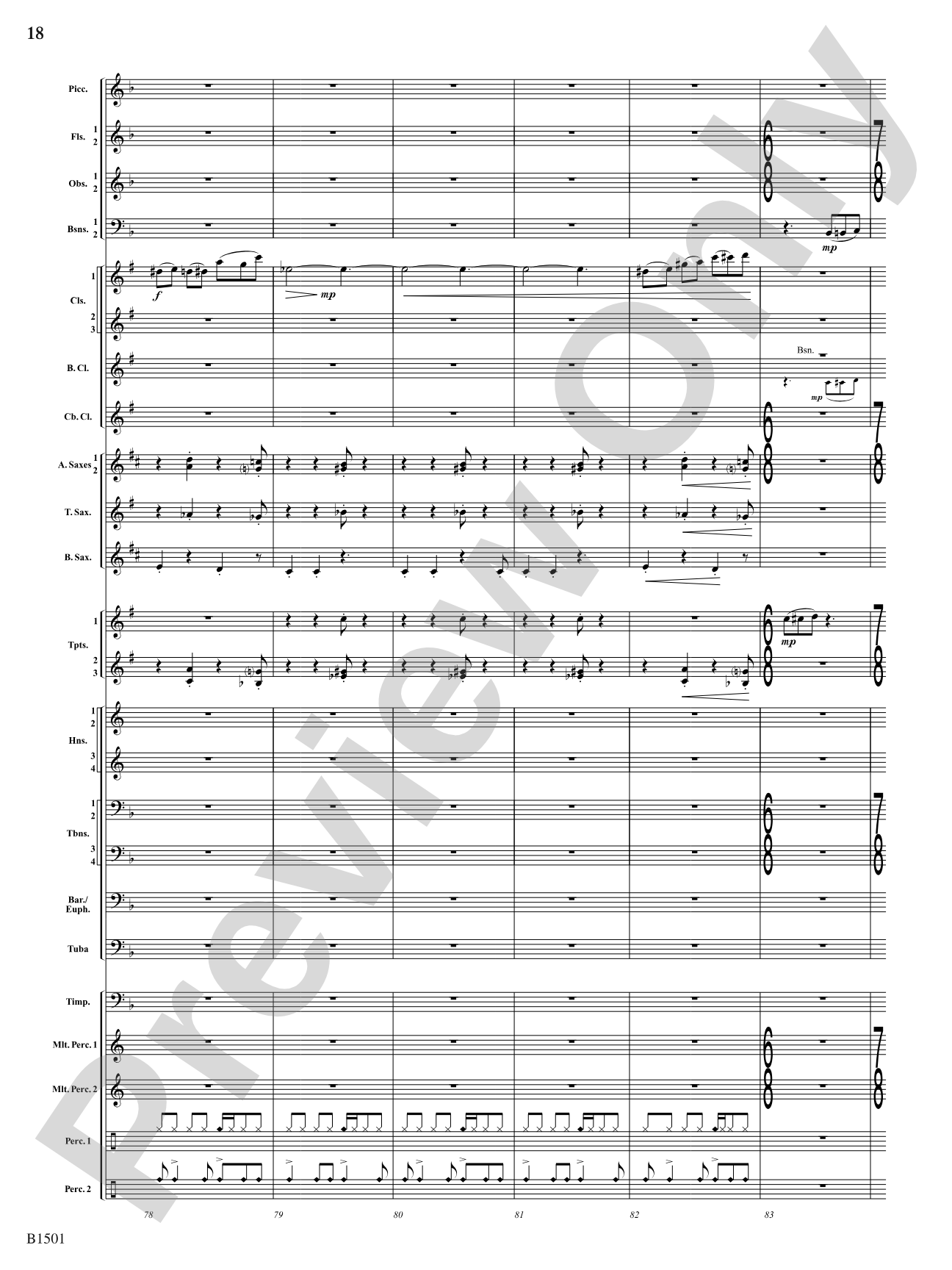 Metal: Concert Band Conductor Score & Parts