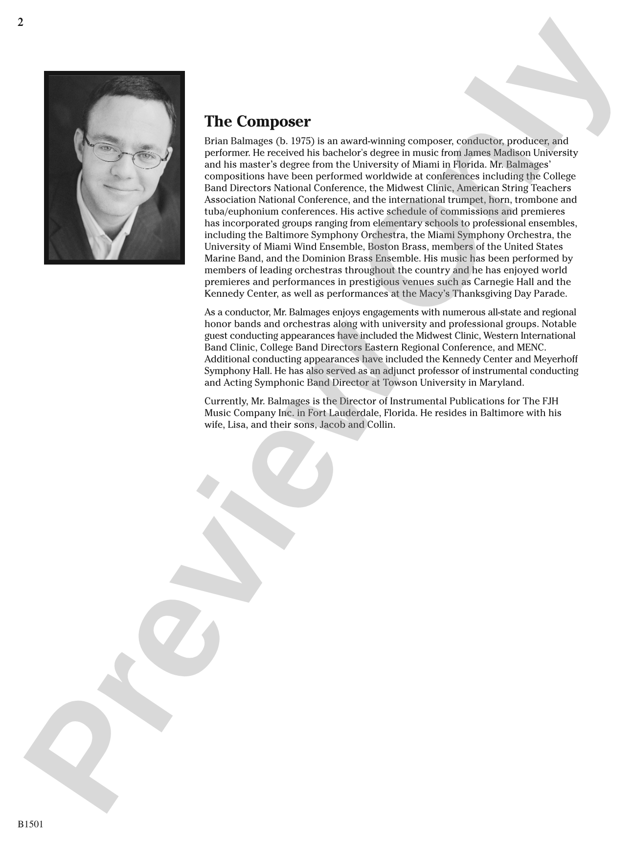 Metal: Concert Band Conductor Score & Parts