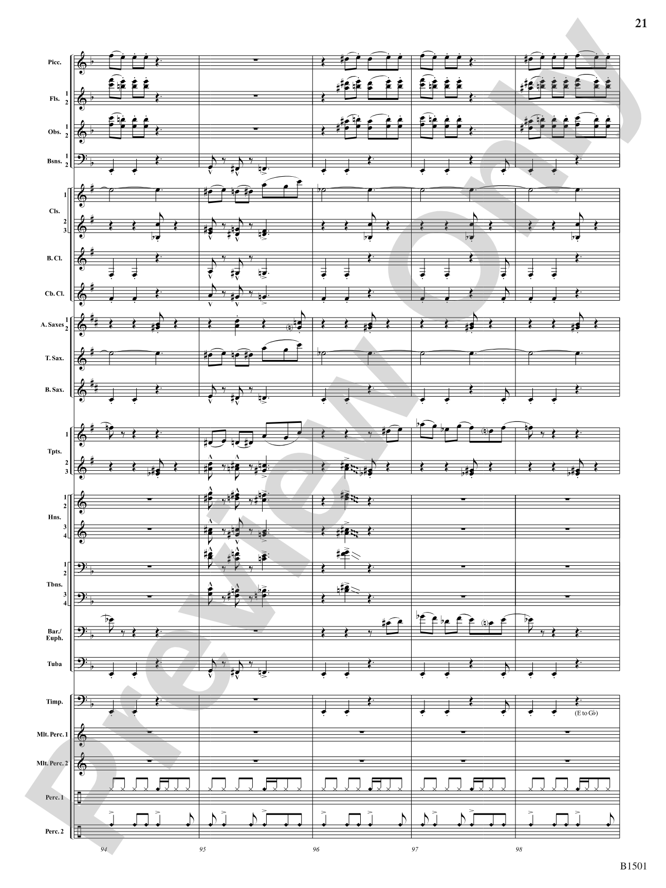 Metal: Concert Band Conductor Score & Parts