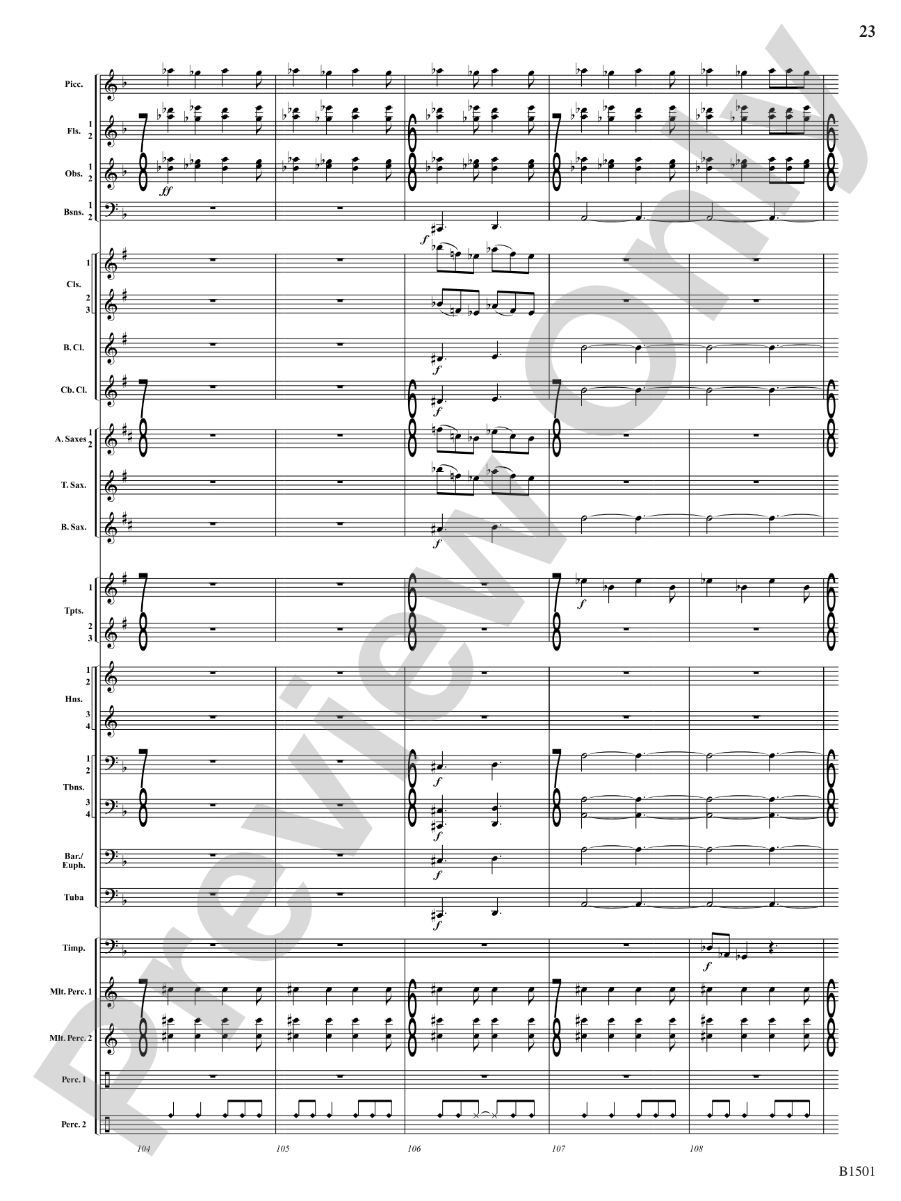 Metal: Concert Band Conductor Score & Parts