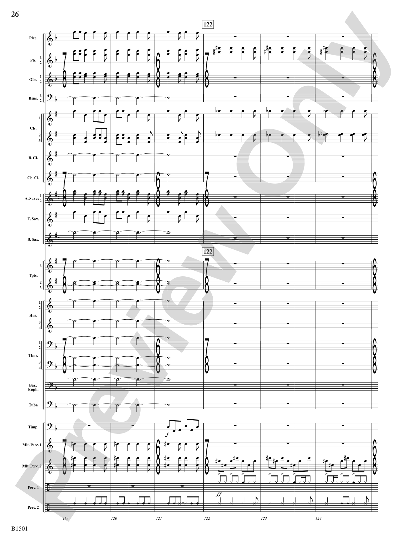 Metal: Concert Band Conductor Score & Parts
