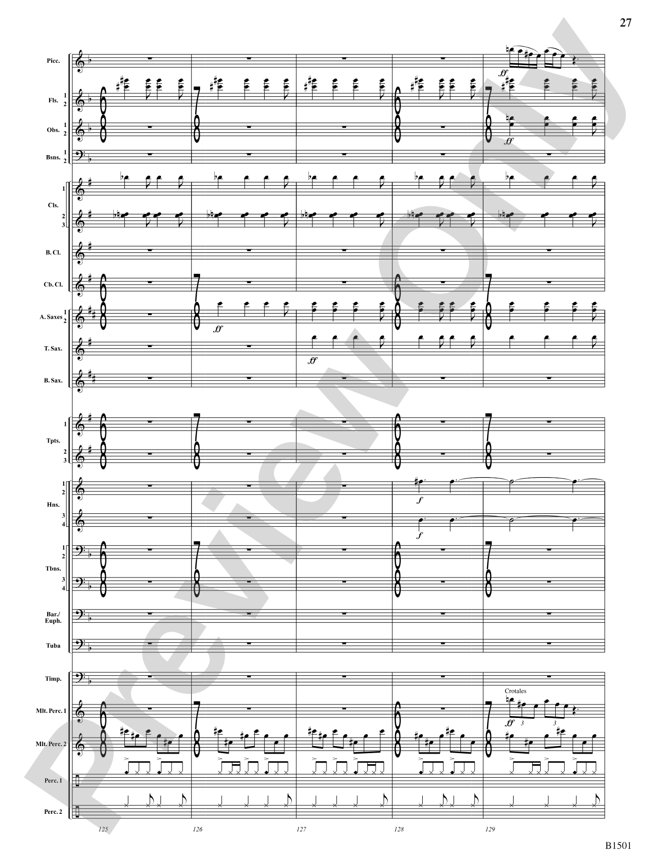 Metal: Concert Band Conductor Score & Parts