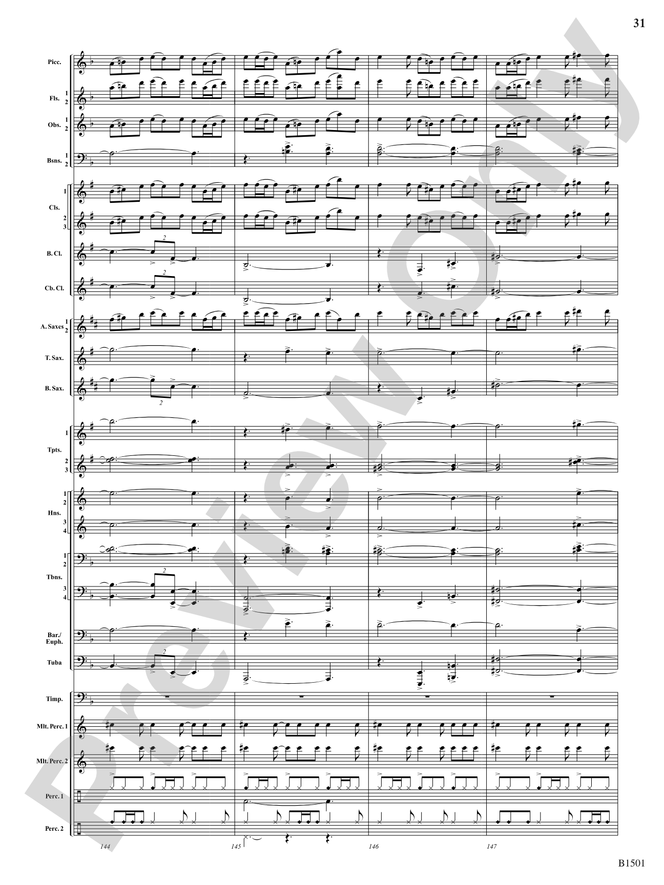 Metal: Concert Band Conductor Score & Parts