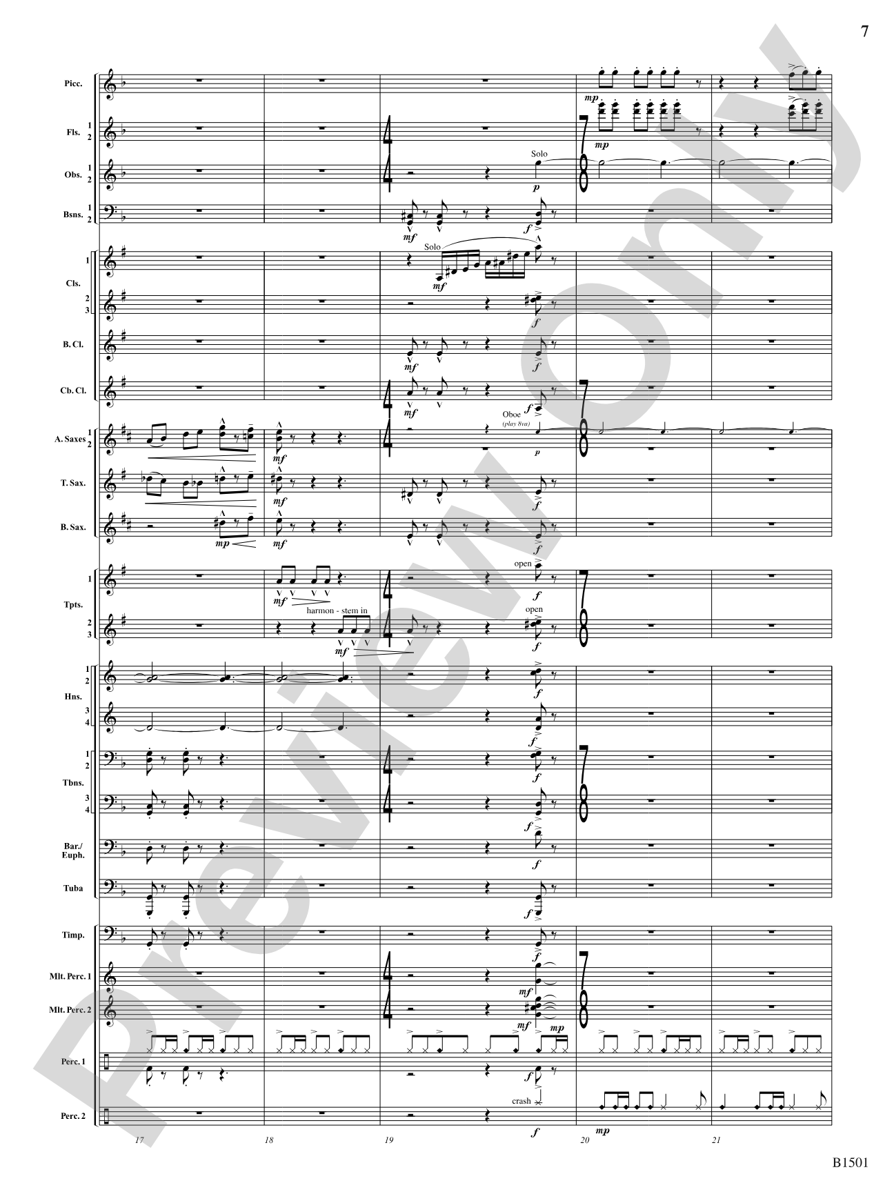 Metal: Concert Band Conductor Score & Parts