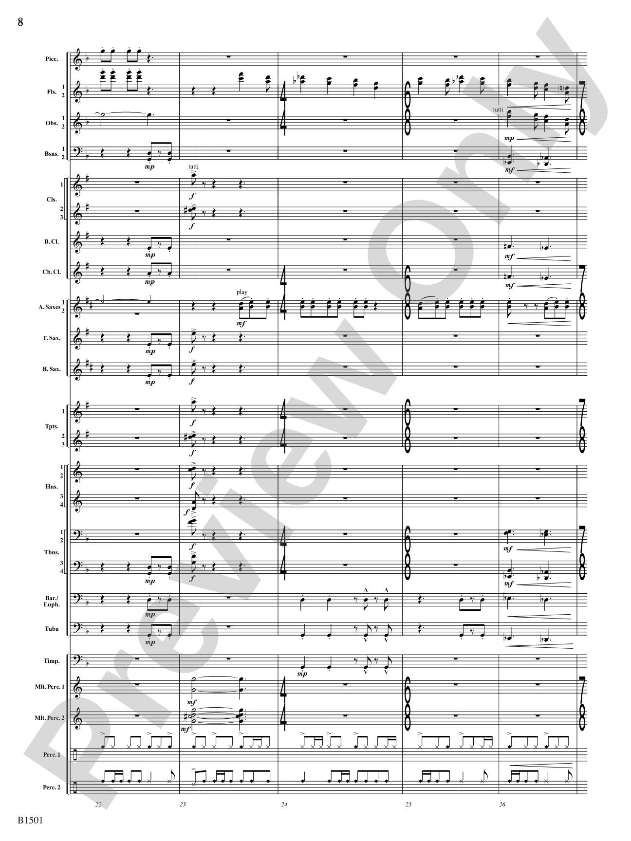 Metal: Concert Band Conductor Score & Parts