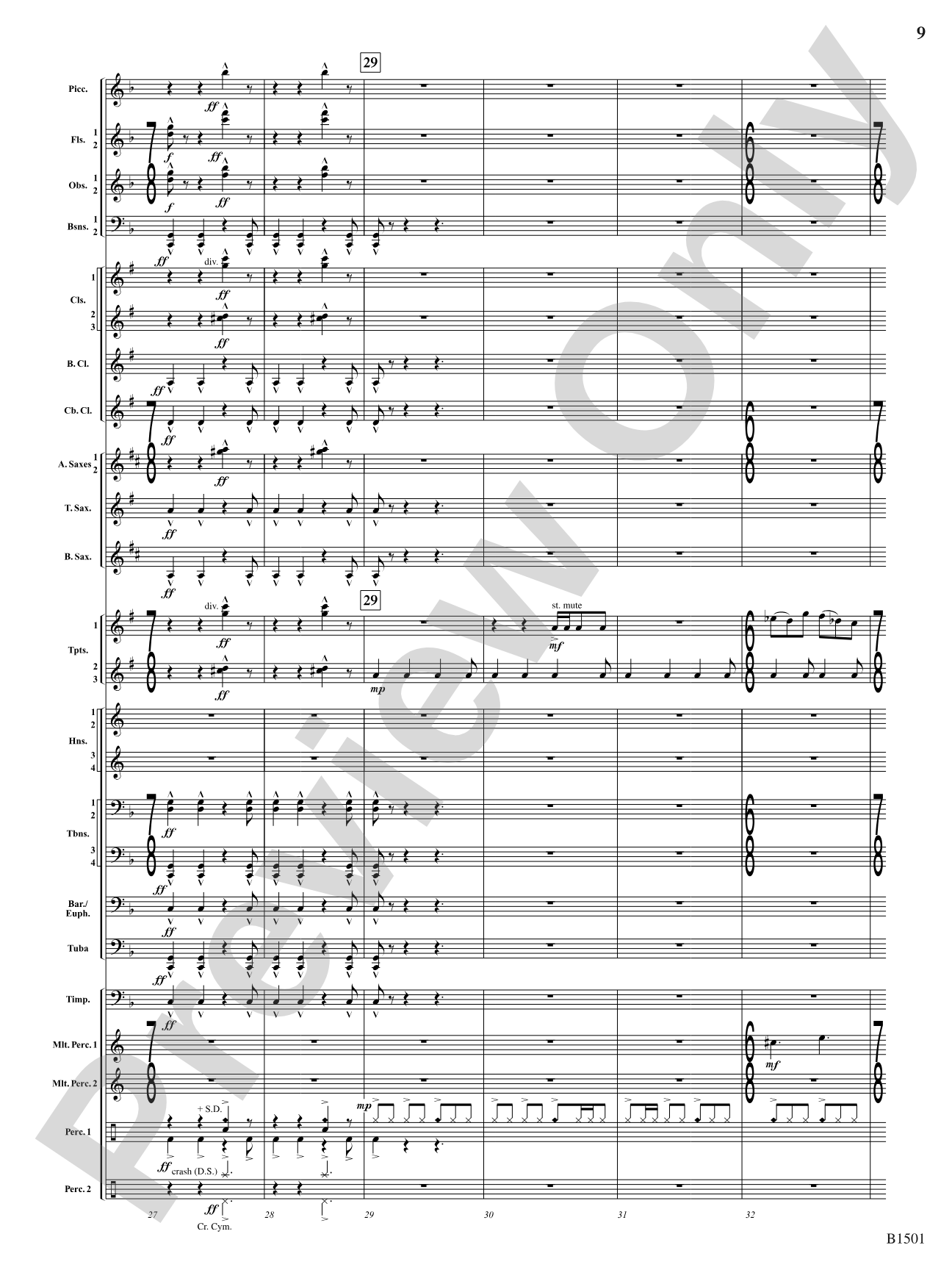 Metal: Concert Band Conductor Score & Parts