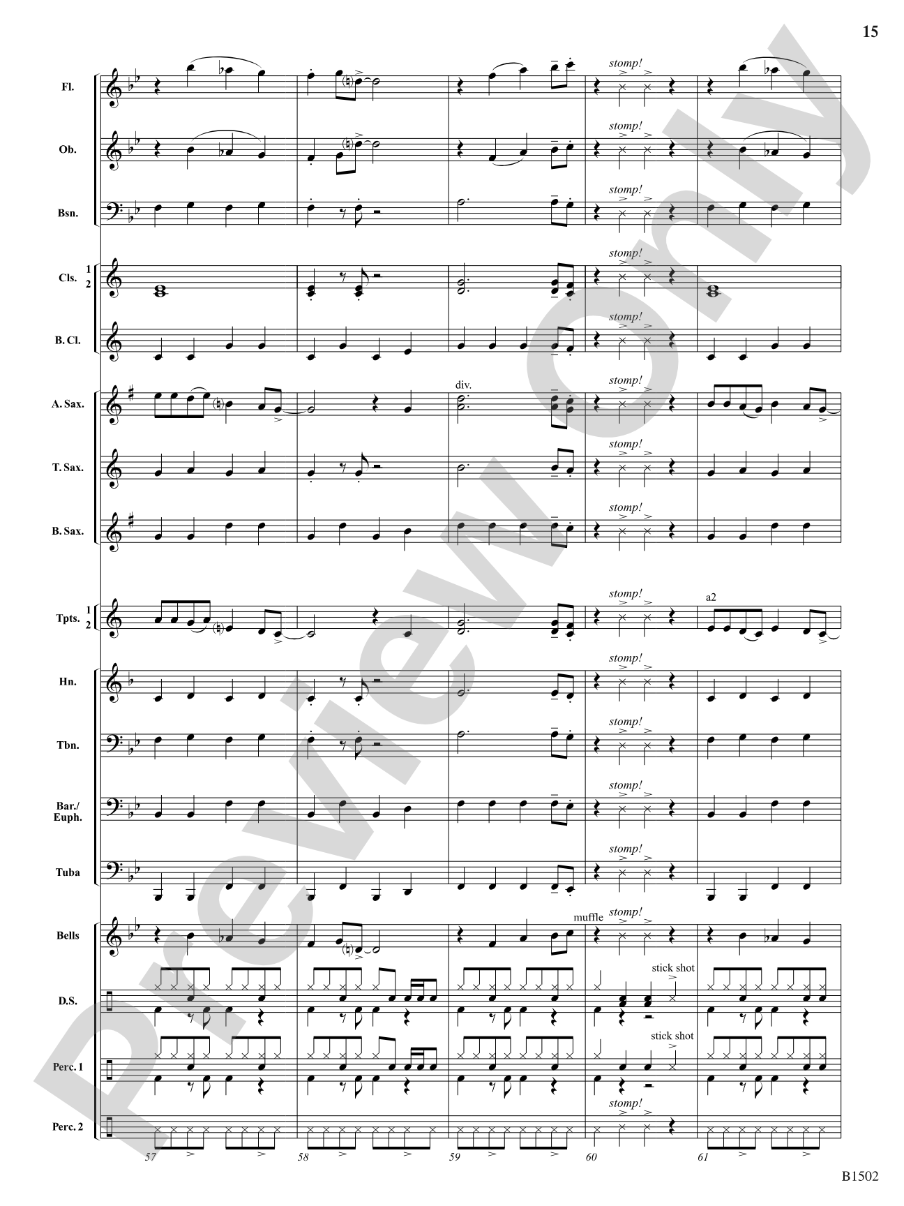 Twist and Stomp!: Concert Band Conductor Score & Parts
